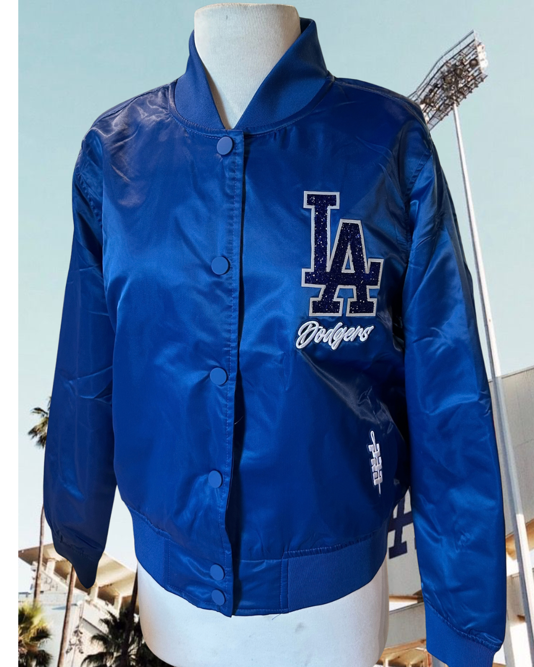 Los Angeles Dodgers Crystalline Satin Jacket