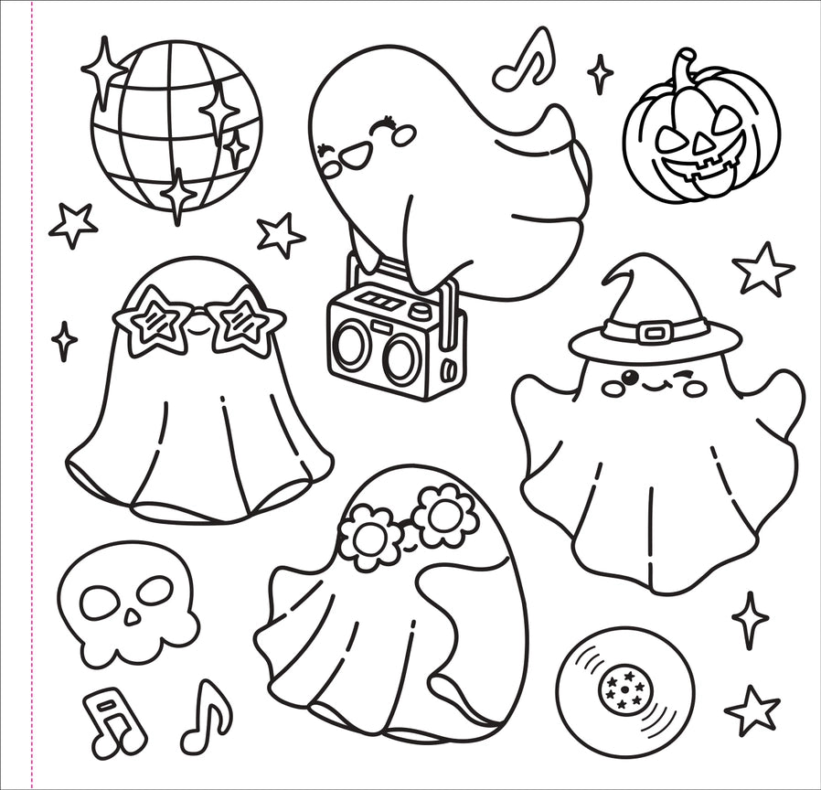 Color Me Spooky Halloween Coloring Book