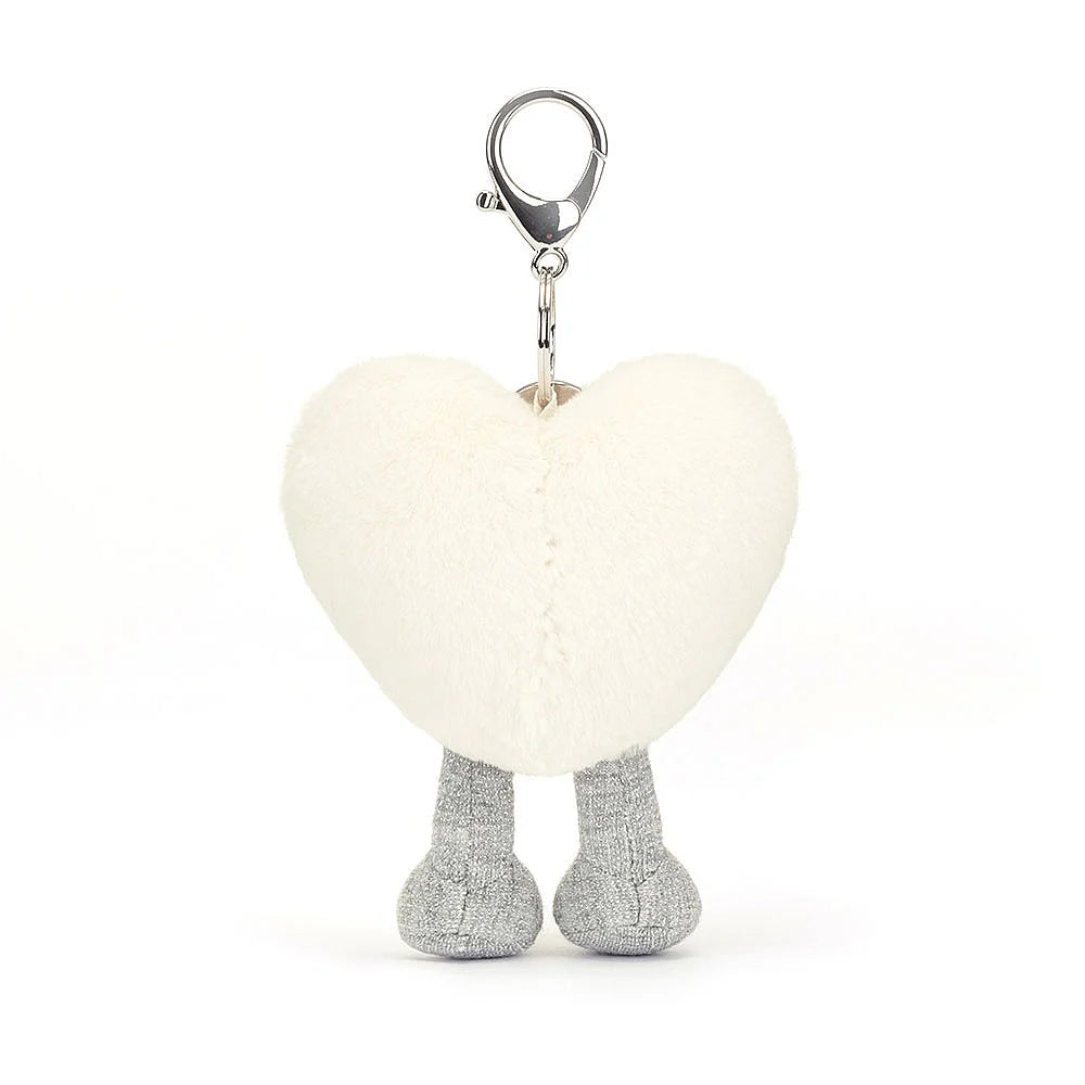 Jellycat Amuseable Cream Heart Bag Charm