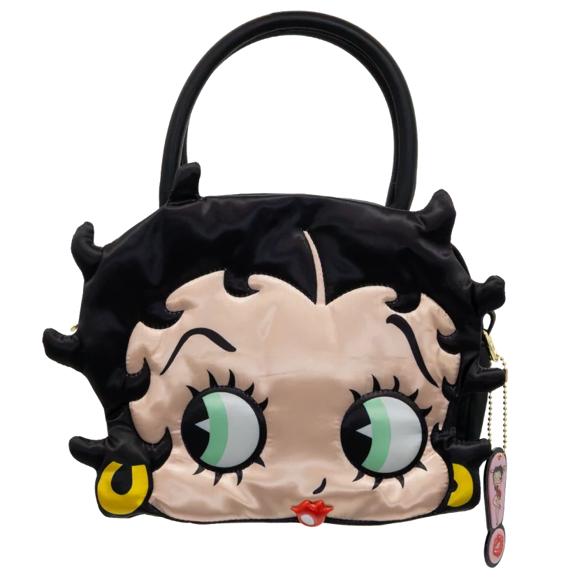Betty Boop Head Crossbody Bag