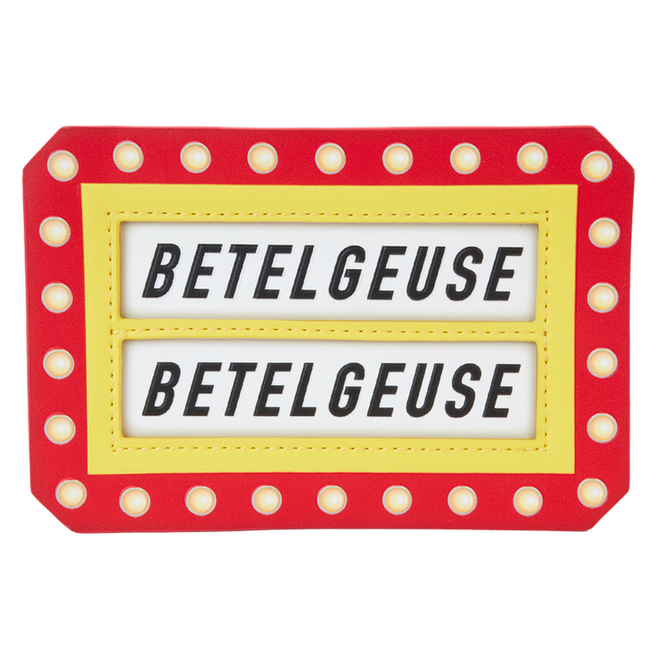 Beetlejuice Here Lies Betelgeuse Marquee Glow Large Card Holder