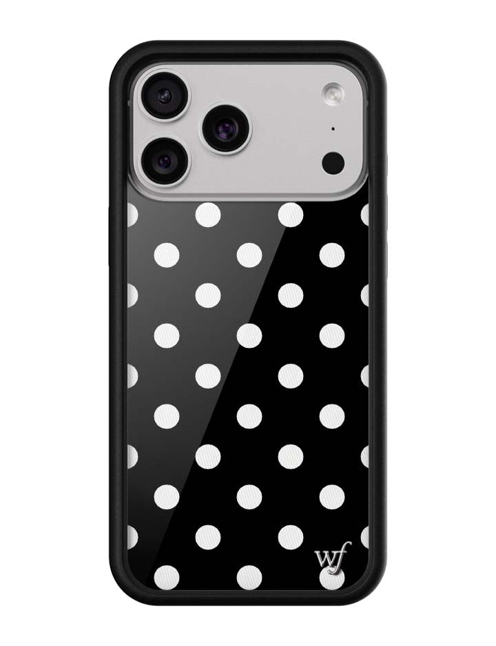 Polka Dot | Black and White iPhone Case