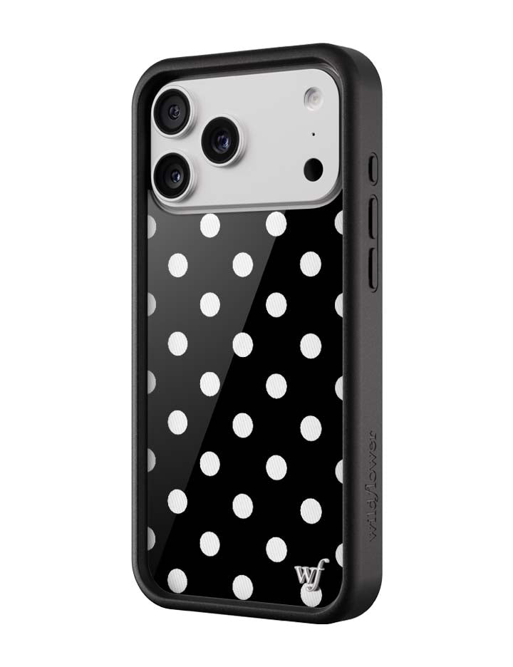 Polka Dot | Black and White iPhone Case