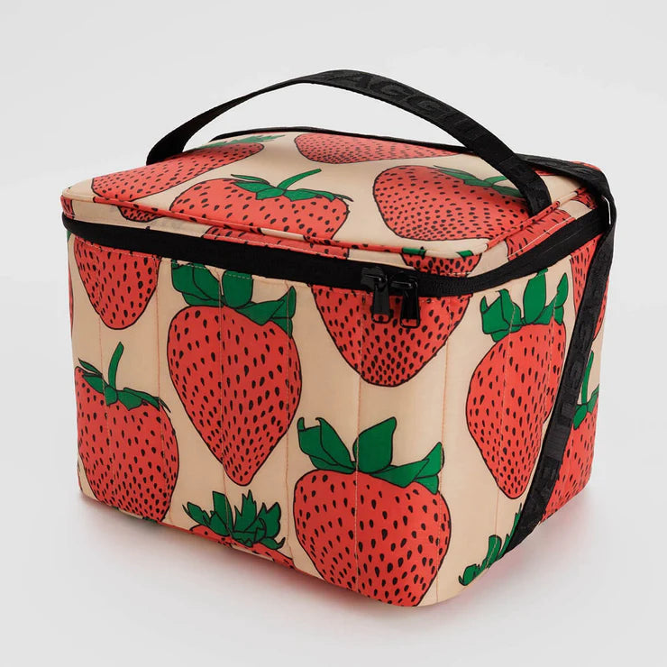 BAGGU Puffy Cooler Bag Strawberry