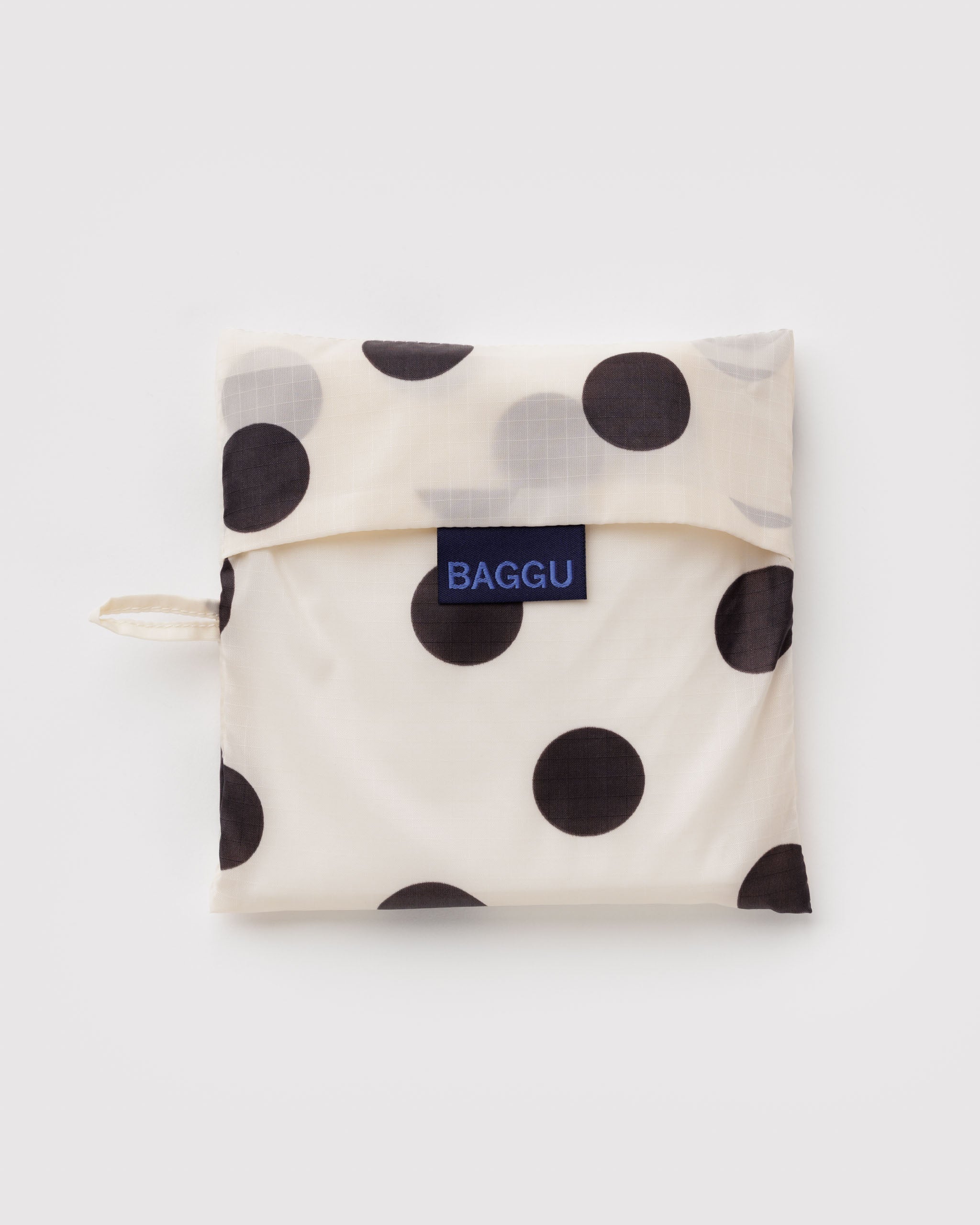 Big Baggu - Cream And Black Polka Dot