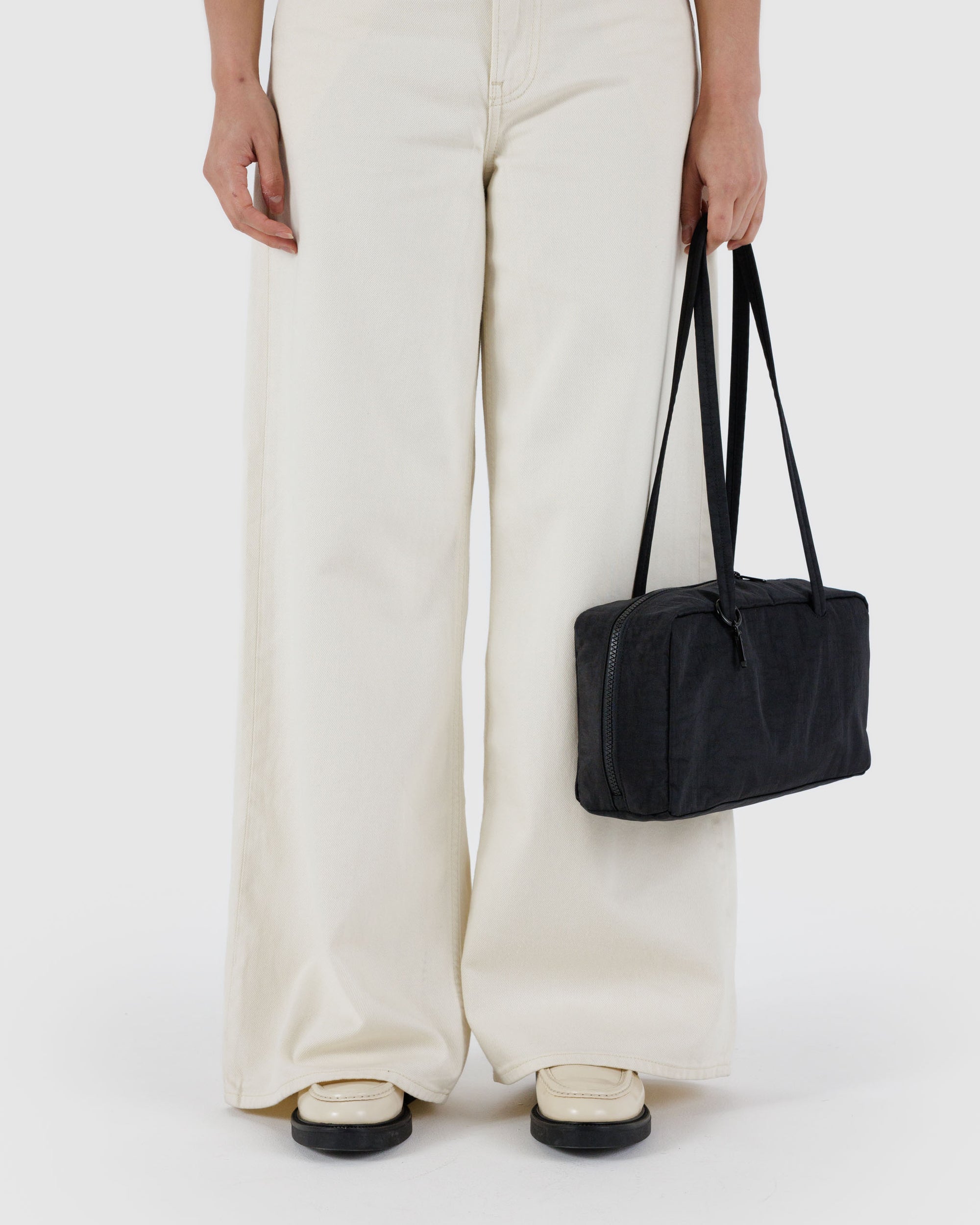 BAGGU Nylon Bowler Bag - Black