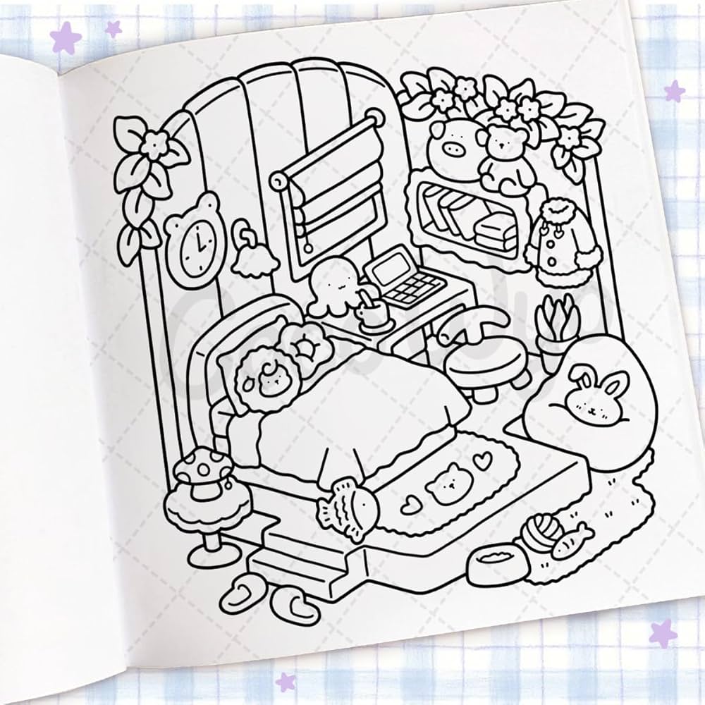 Coco Wyo Cozy Corner Coloring Book