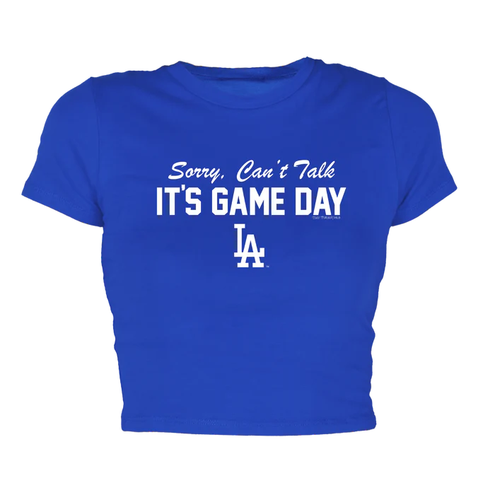 Dodgers Sorry Can't Talk It's Game Day Tee