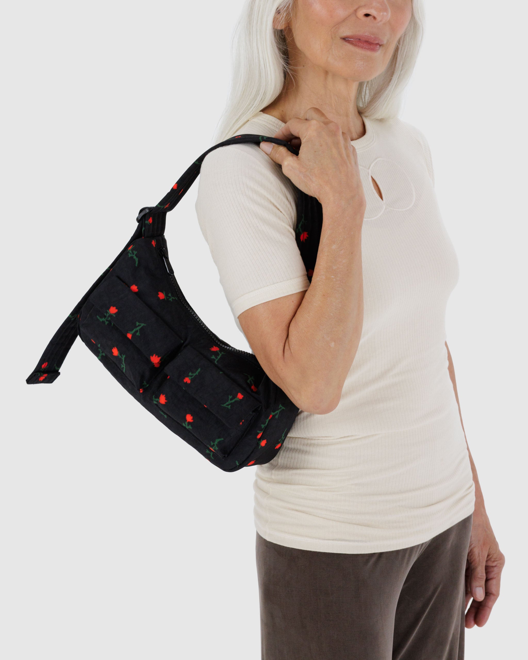 BAGGU Cargo Shoulder Bag - Painted Wildflower