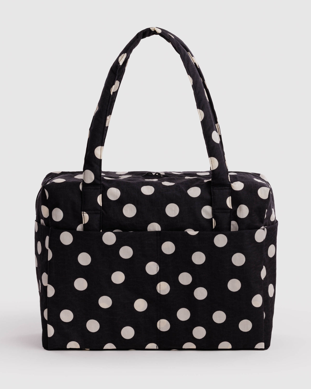 BAGGU Cloud Carry-On - Black and Cream Polka Dot