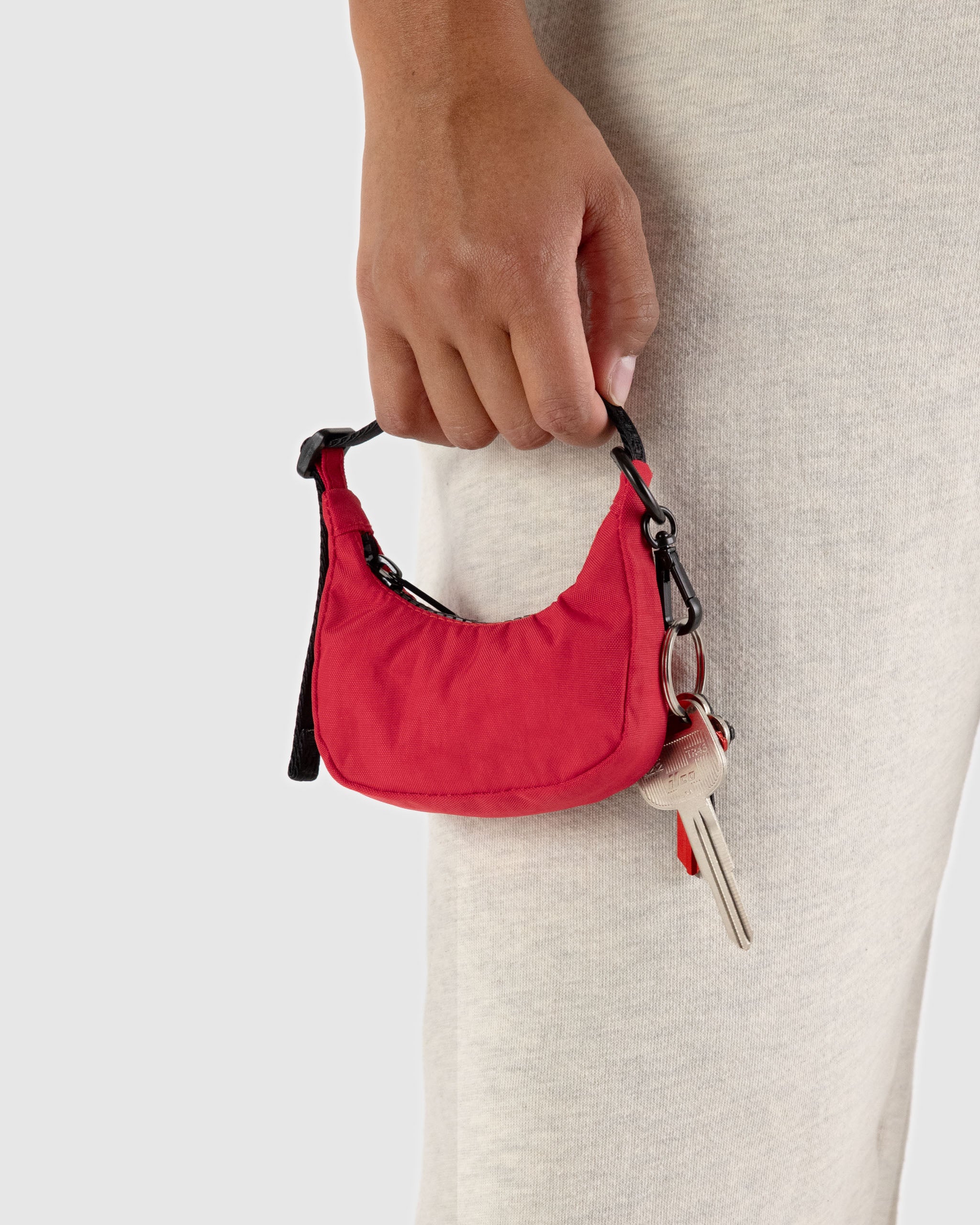 Baggu Crescent Charm - Candy Apple