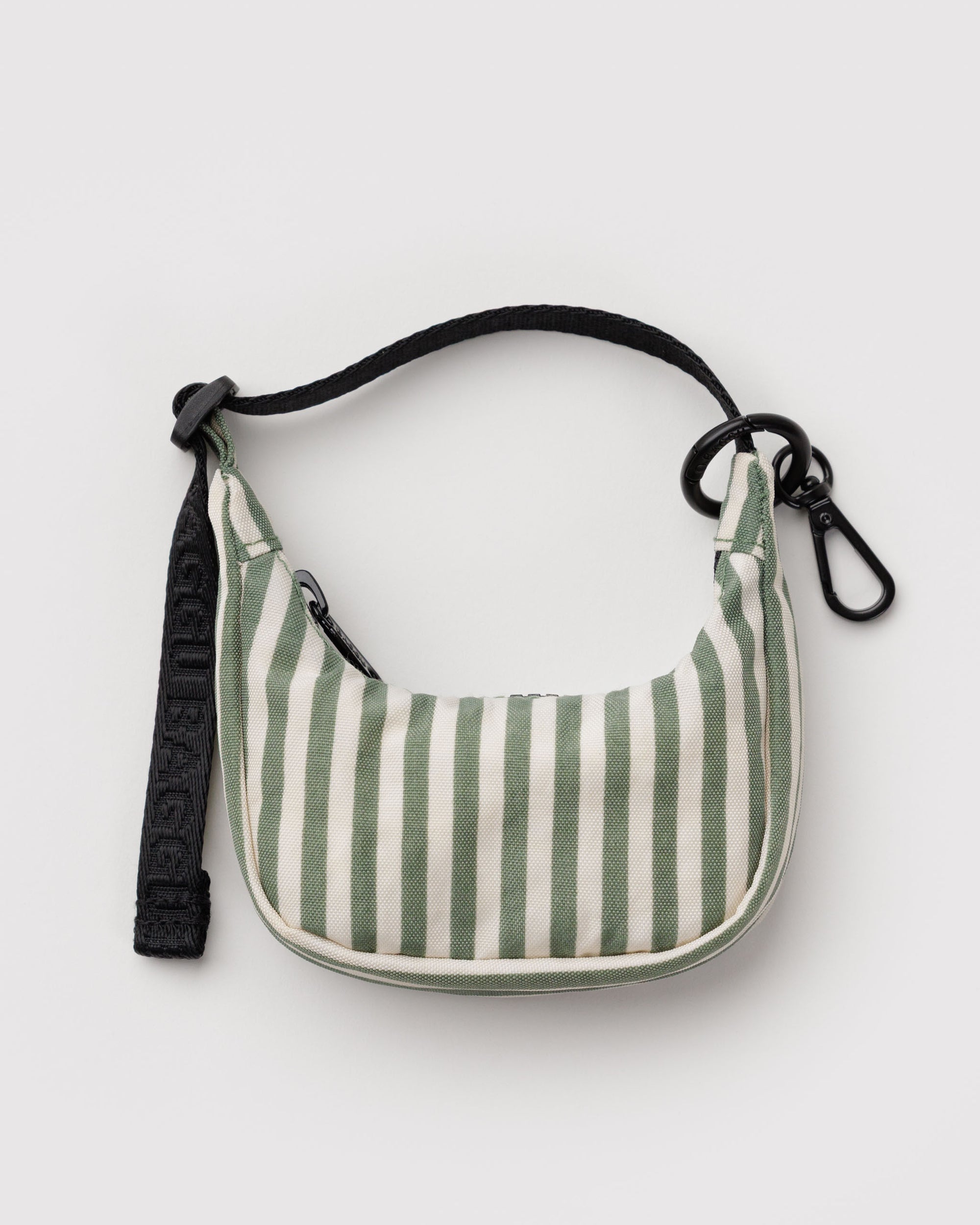 BAGGU Crescent Bag Charm - Sage Stripe