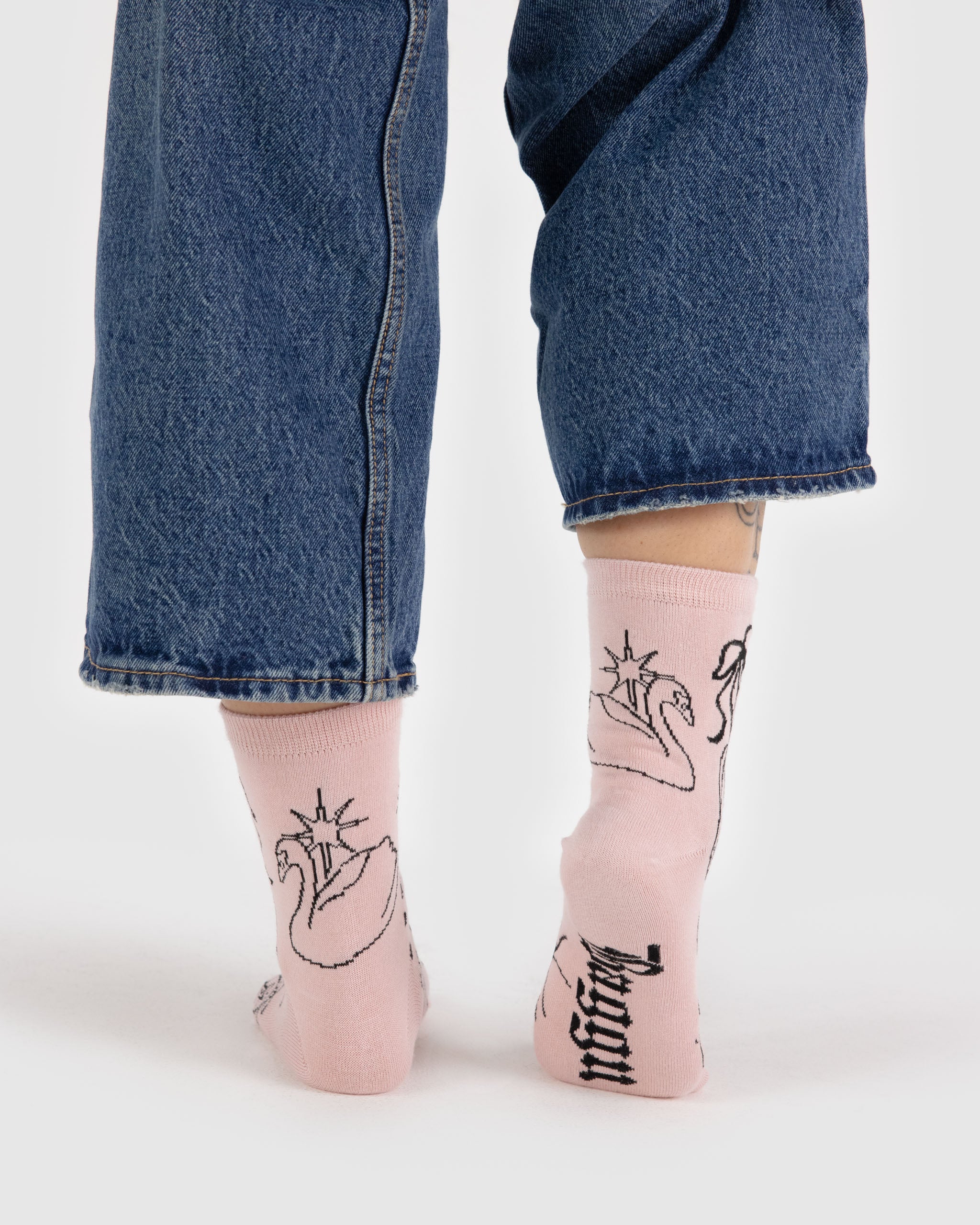 BAGGU Crew Sock - Ballet Icons