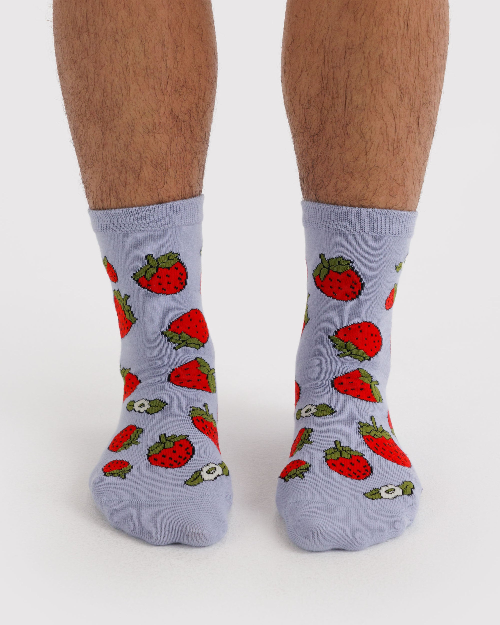 BAGGU Crew Sock - Strawberry Blossom