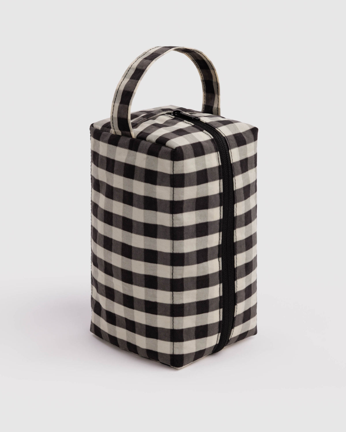 BAGGU Dopp Kit - Black and Cream Gingham