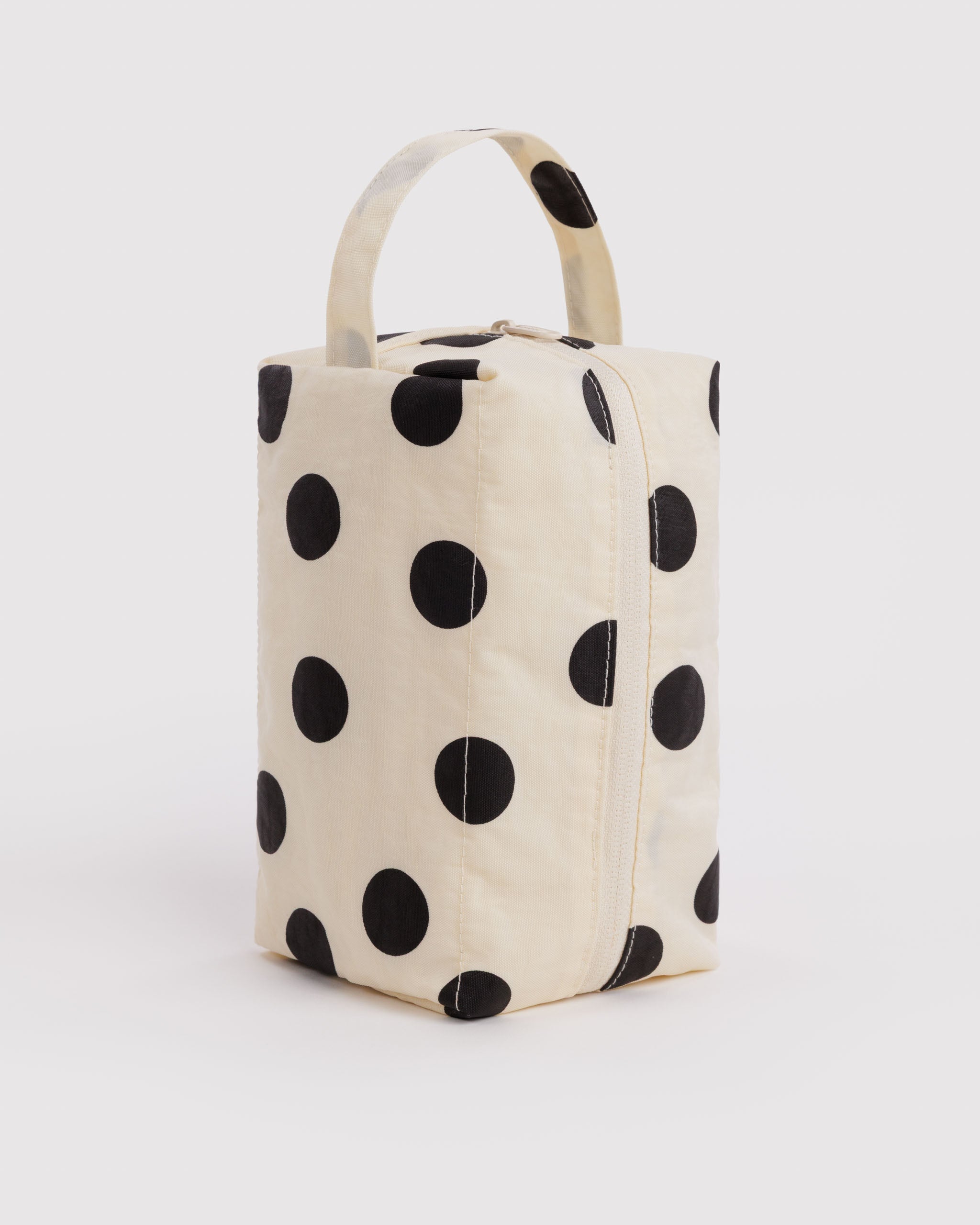 BAGGU Dopp Kit - Cream & Black Polka Dot