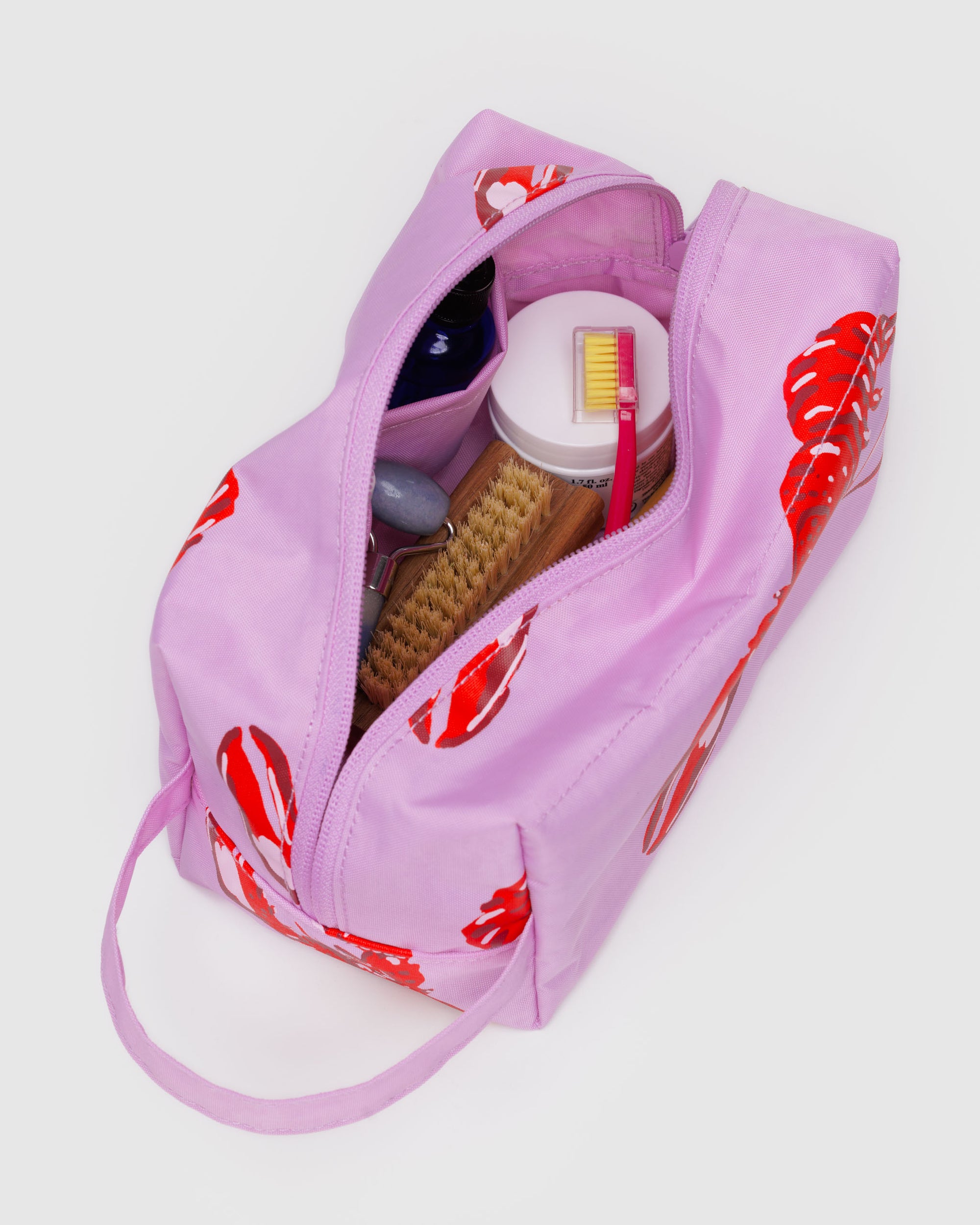 BAGGU Dopp Kit - Pink Lobster