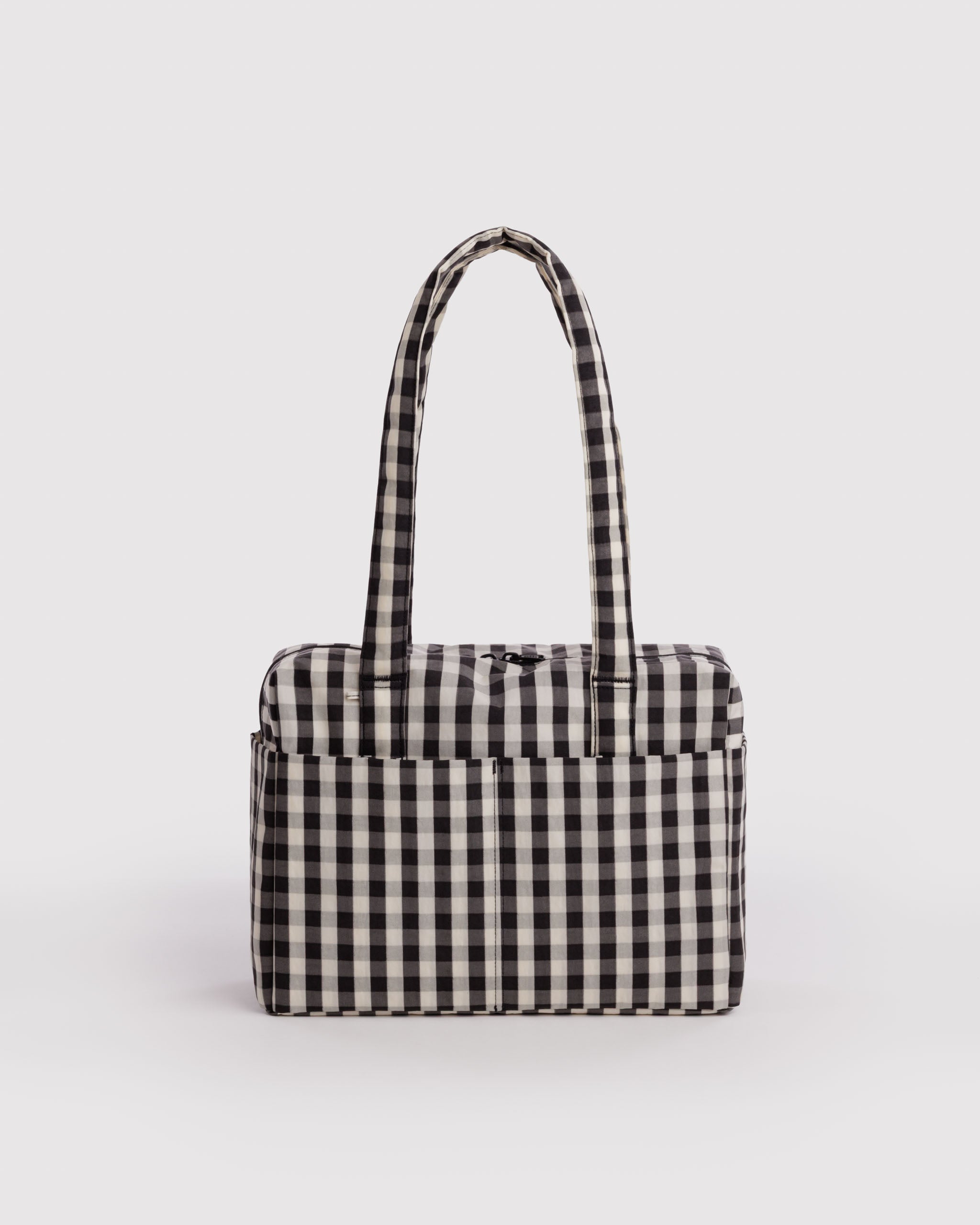 BAGGU Everyday Cloud Bag - Black & Cream Gingham
