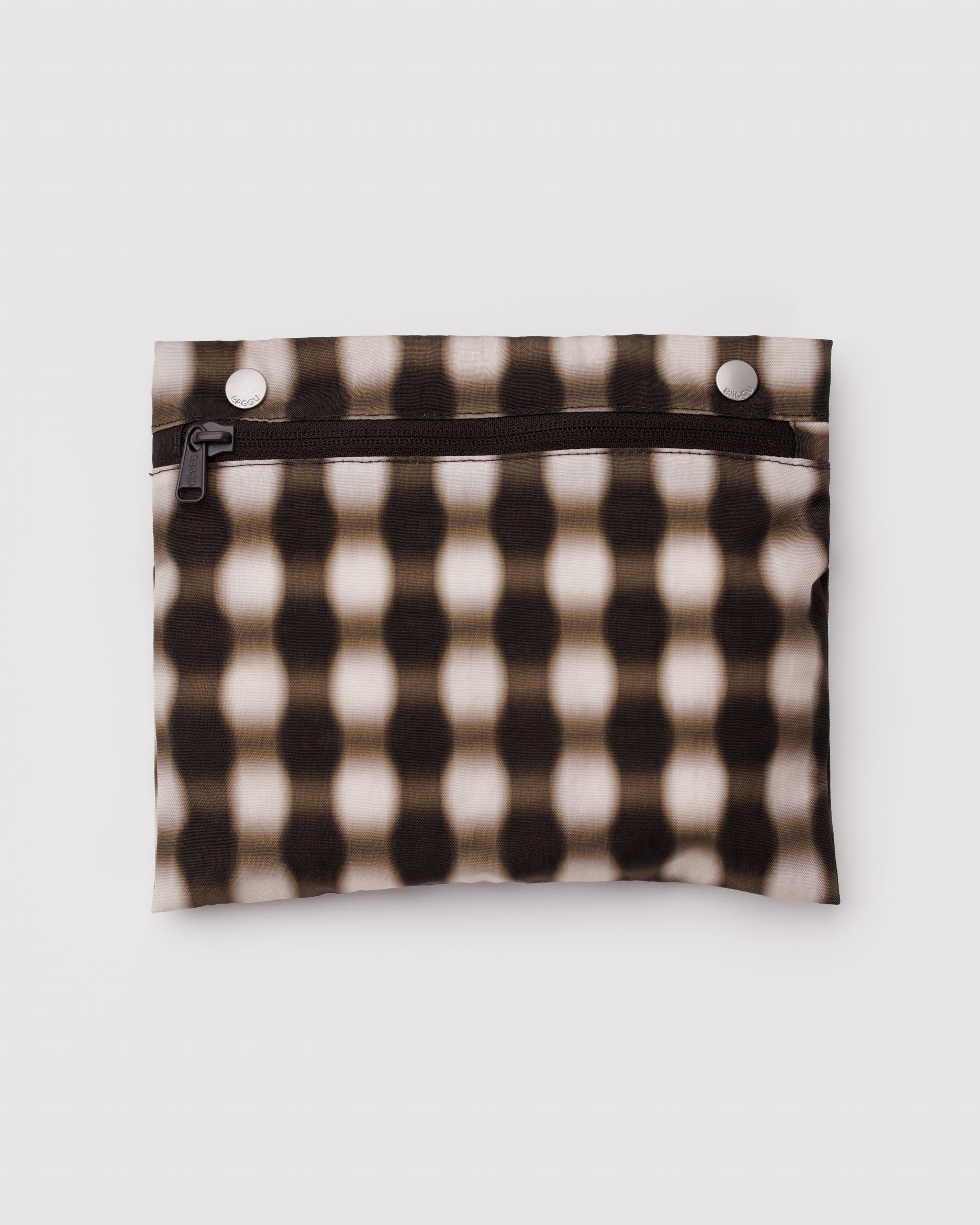 BAGGU Everyday Cloud Bag - Blurred Gingham Brown