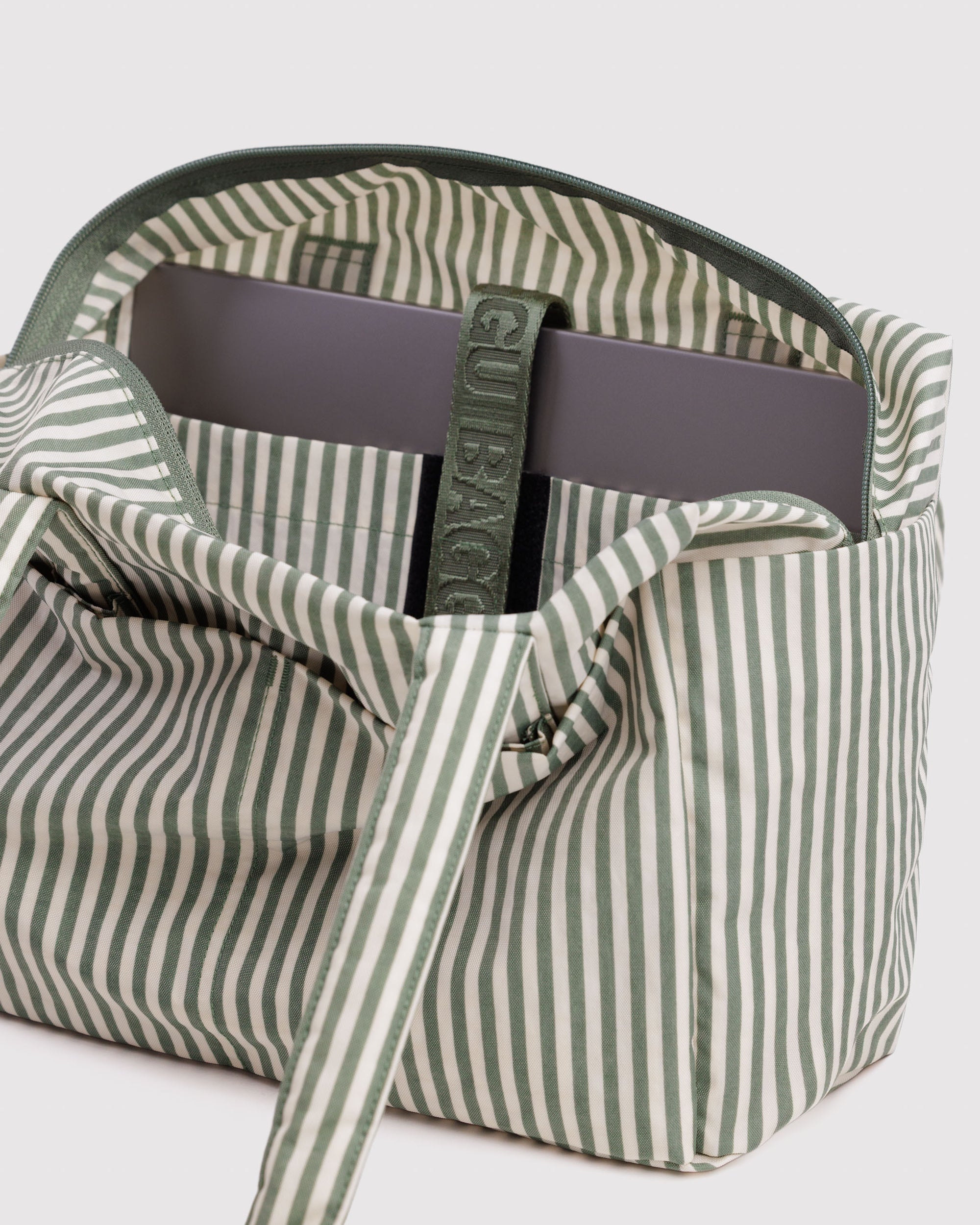 BAGGU Everyday Cloud Bag - Sage Stripe