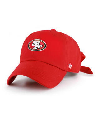 San Fransisco 49ers Red Logo Hat with Bow Back