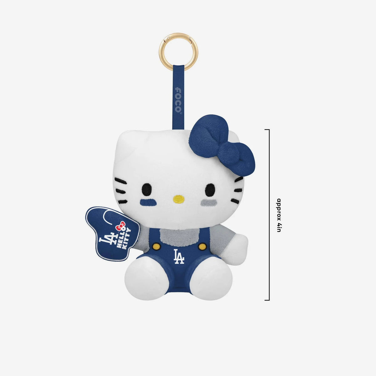 Los Angeles Dodgers Hello Kitty® Plush Bag Charm Keychain Blind Box Series 1
