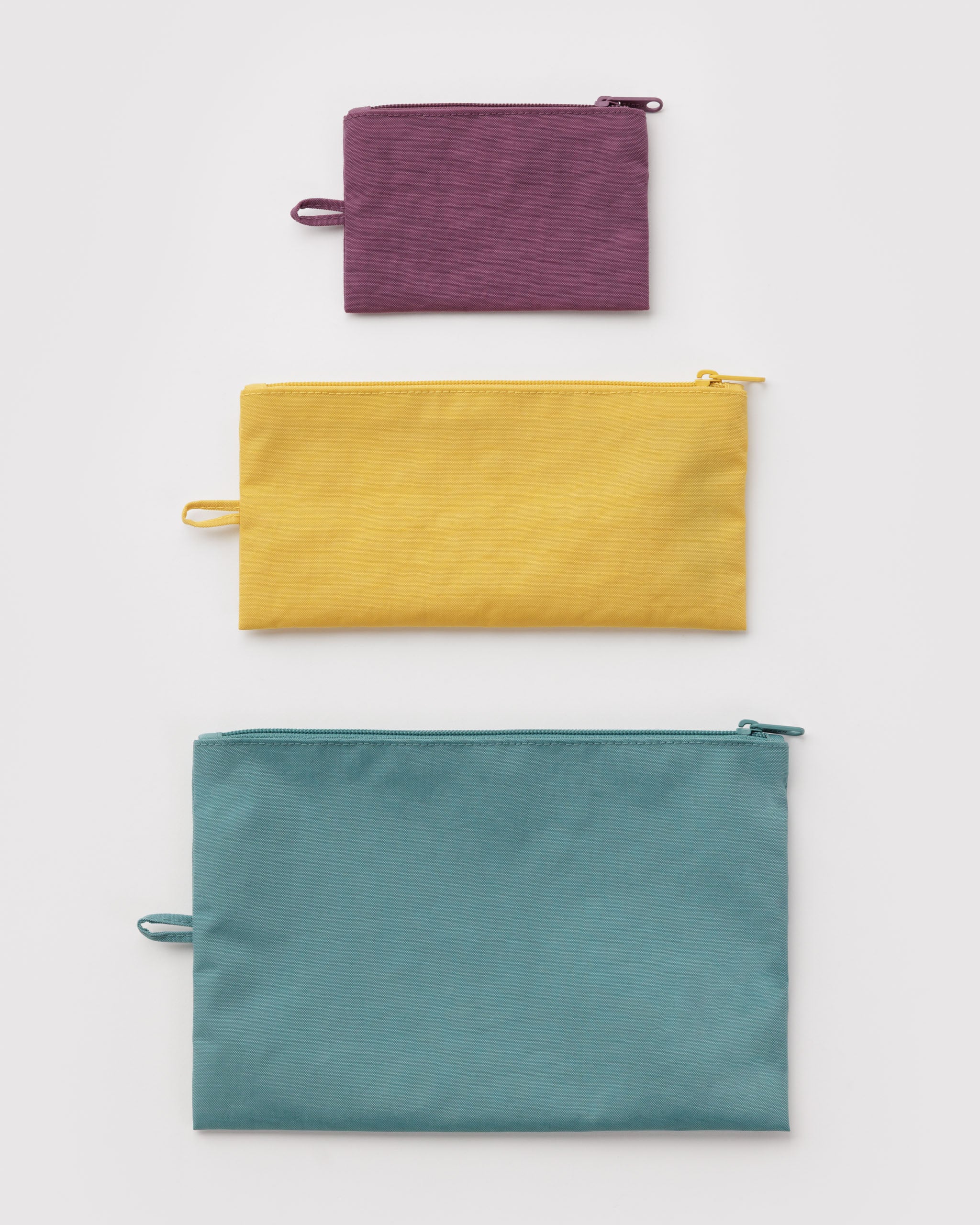 BAGGU Flat Pouch Set - Jewel Mix