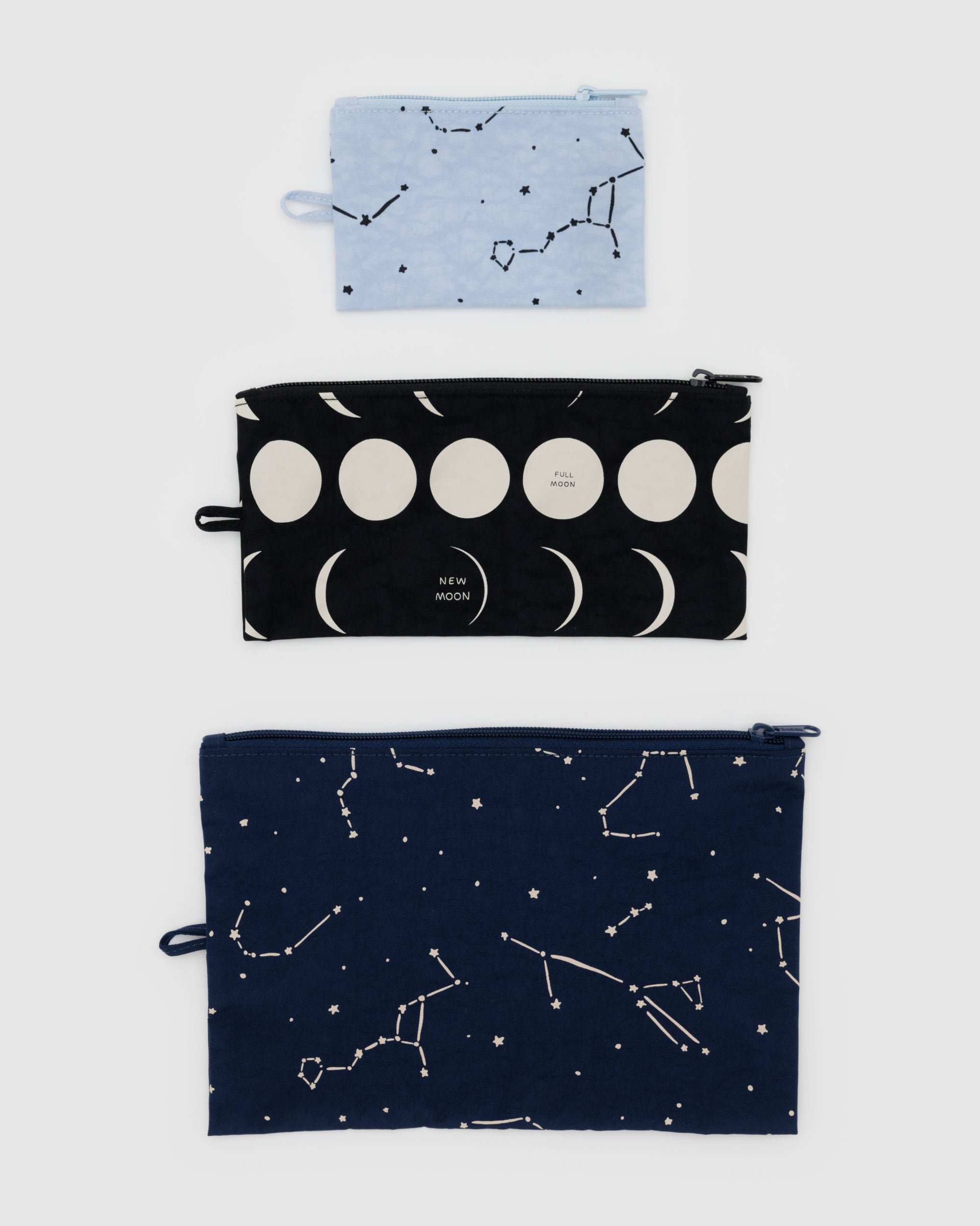 BAGGU Flat Pouch Set - Night Sky