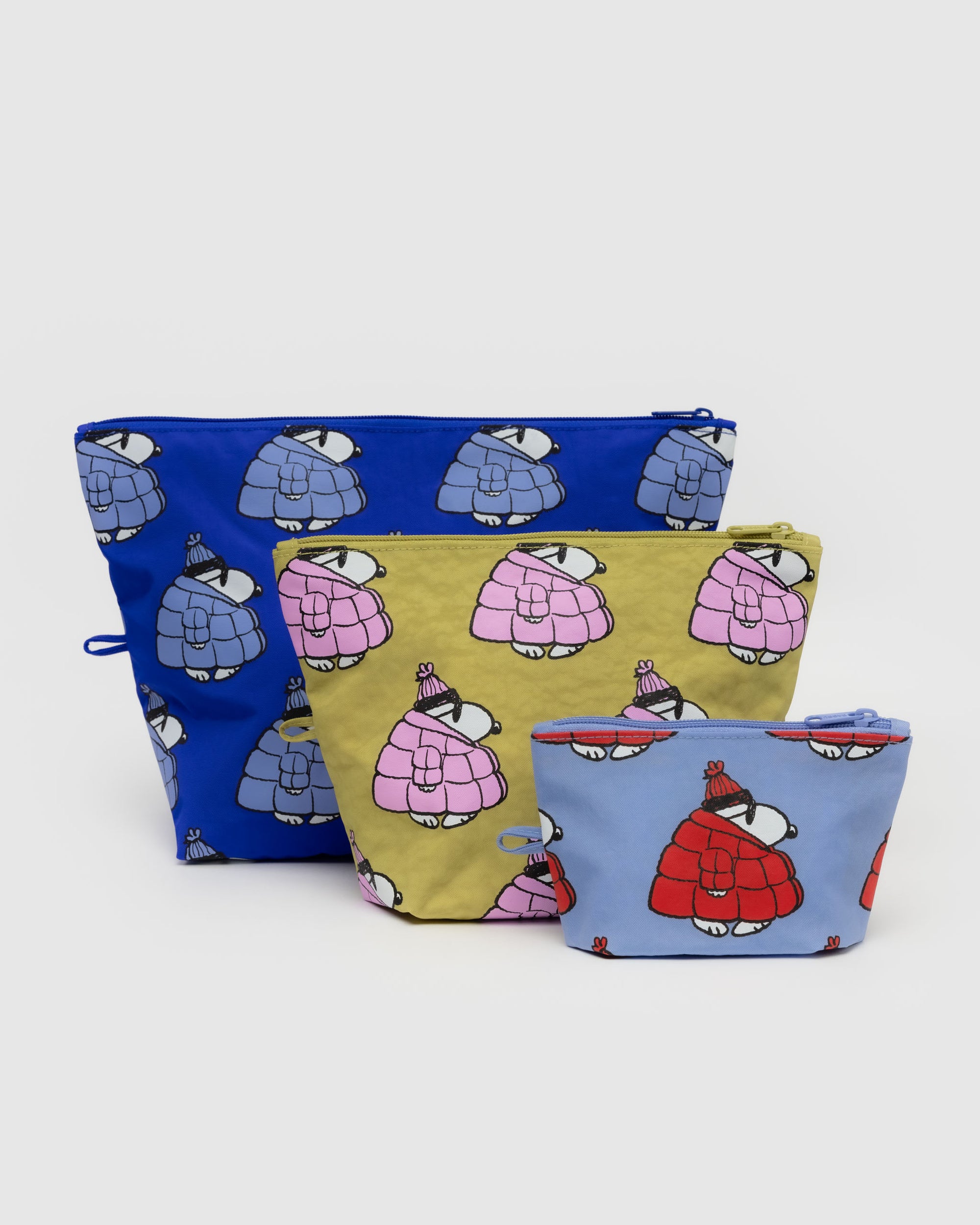 BAGGU Go Pouch Set - Puffer Snoopy Set