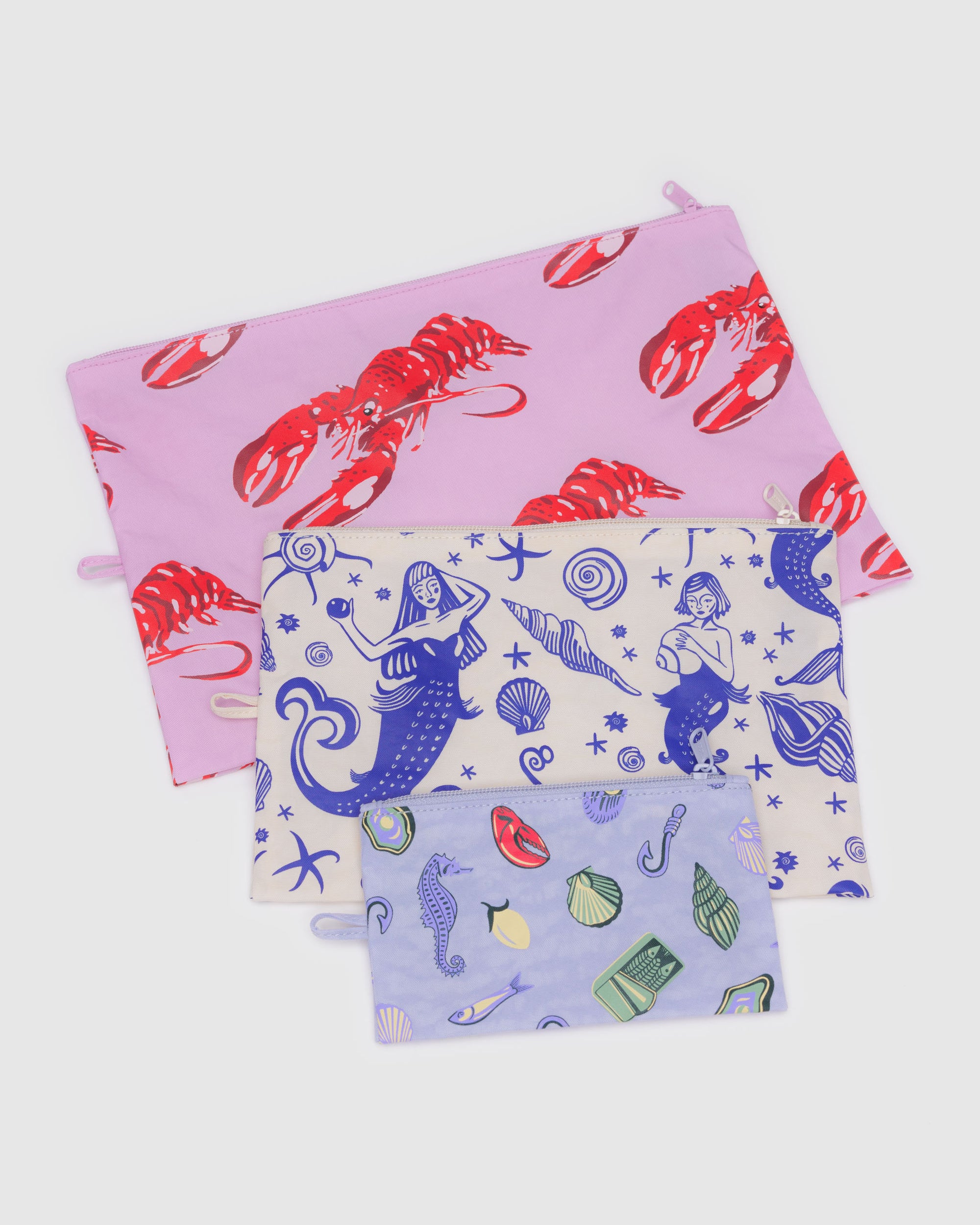 BAGGU Go Pouch Set - Sea Creatures