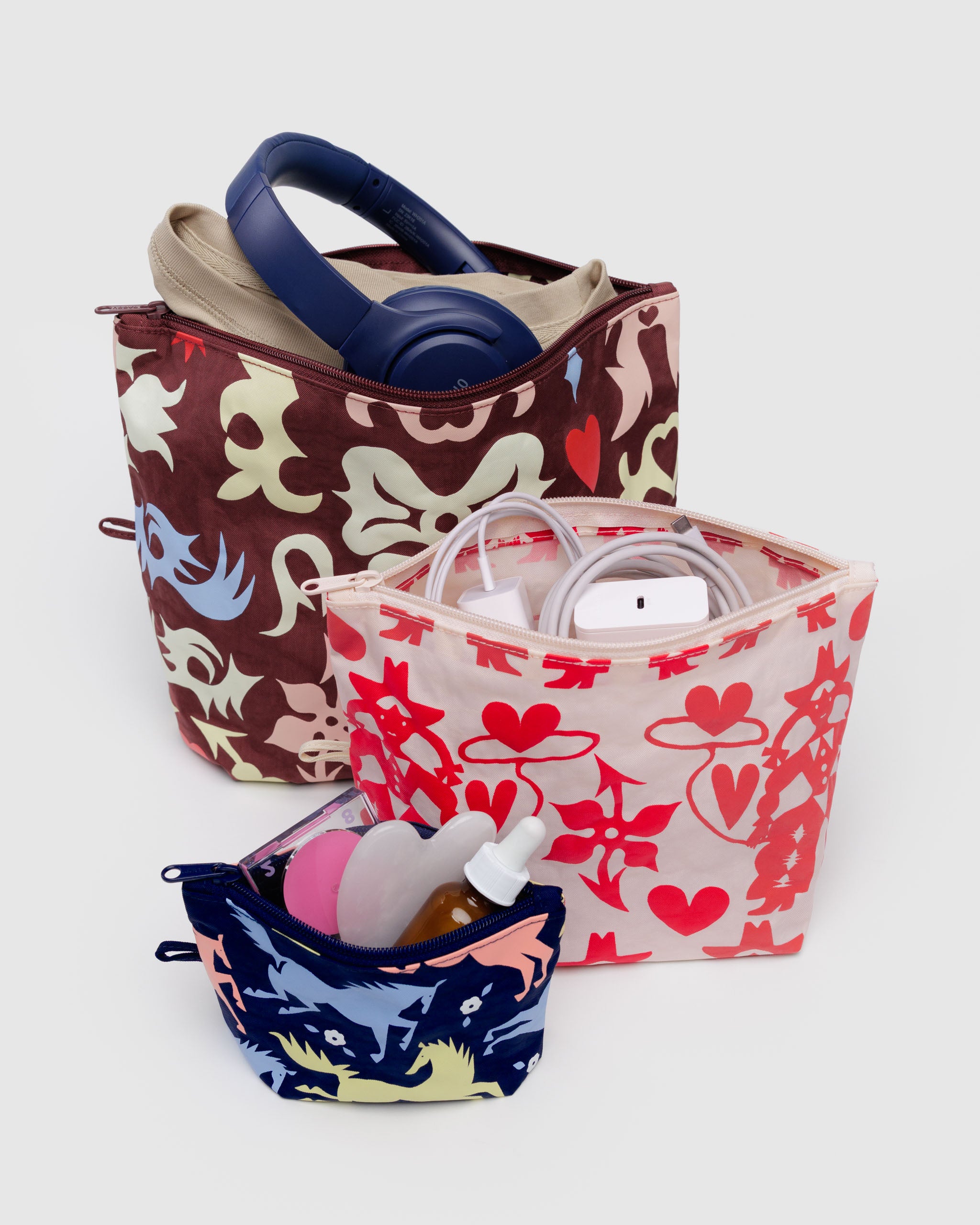 BAGGU Go Pouch Set - Western Cut-Outs