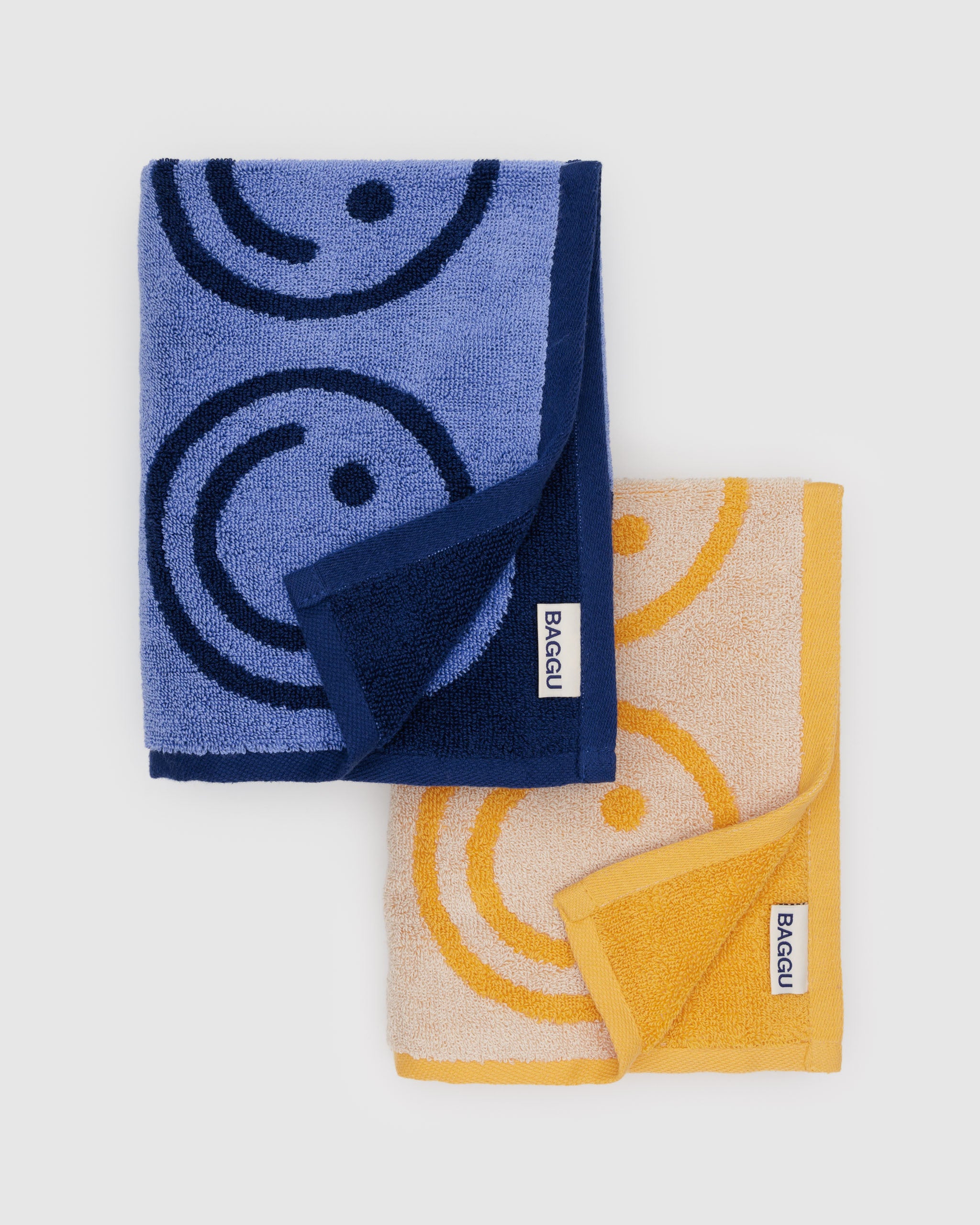 Baggu Hand Towel Set - Happy Blue Marigold