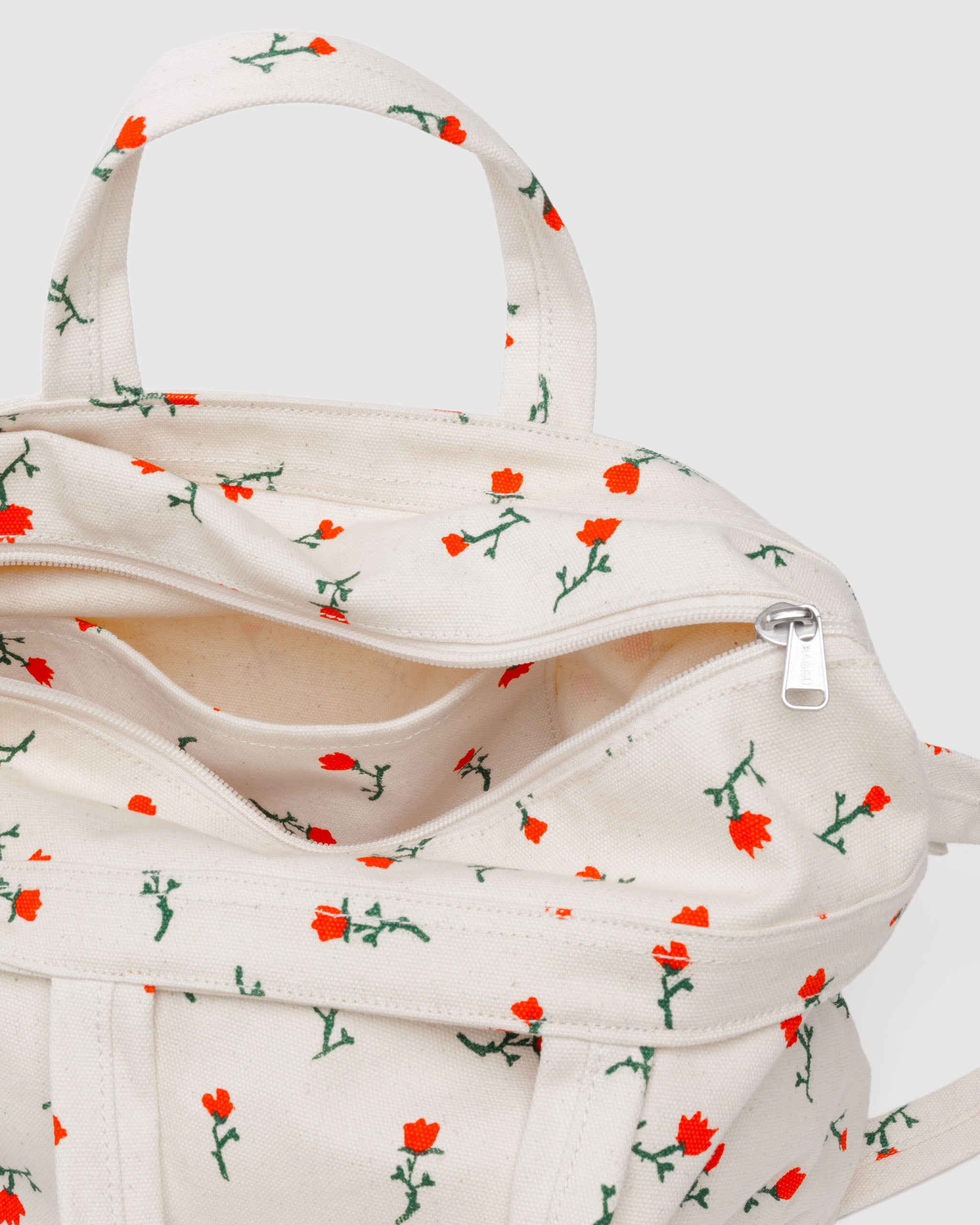 BAGGU Horizontal Zip Duck Bag - Painted Wildflowers