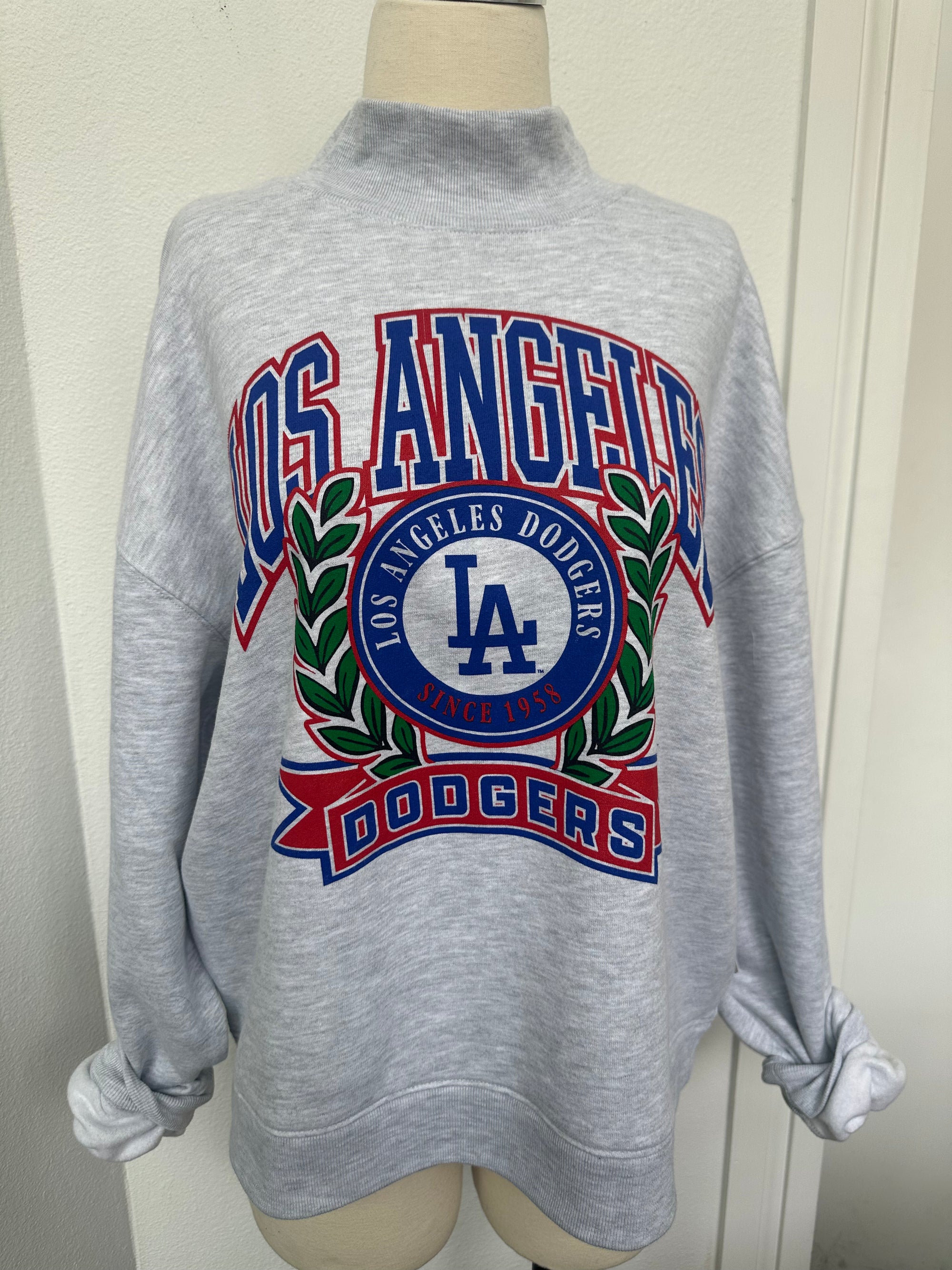 47 Laurel Dodgers Mock Neck Crew