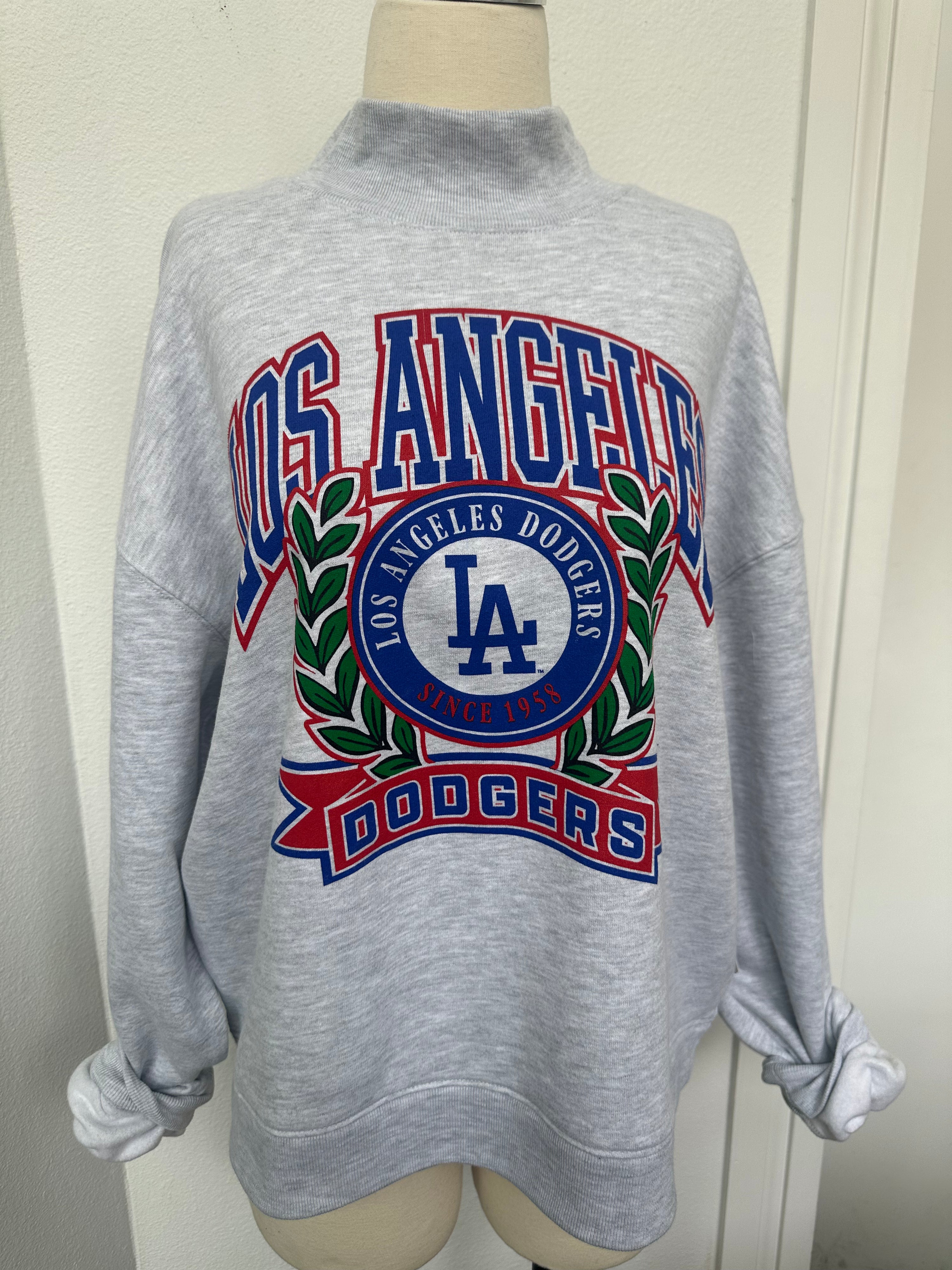47 Laurel Dodgers Mock Neck Crew