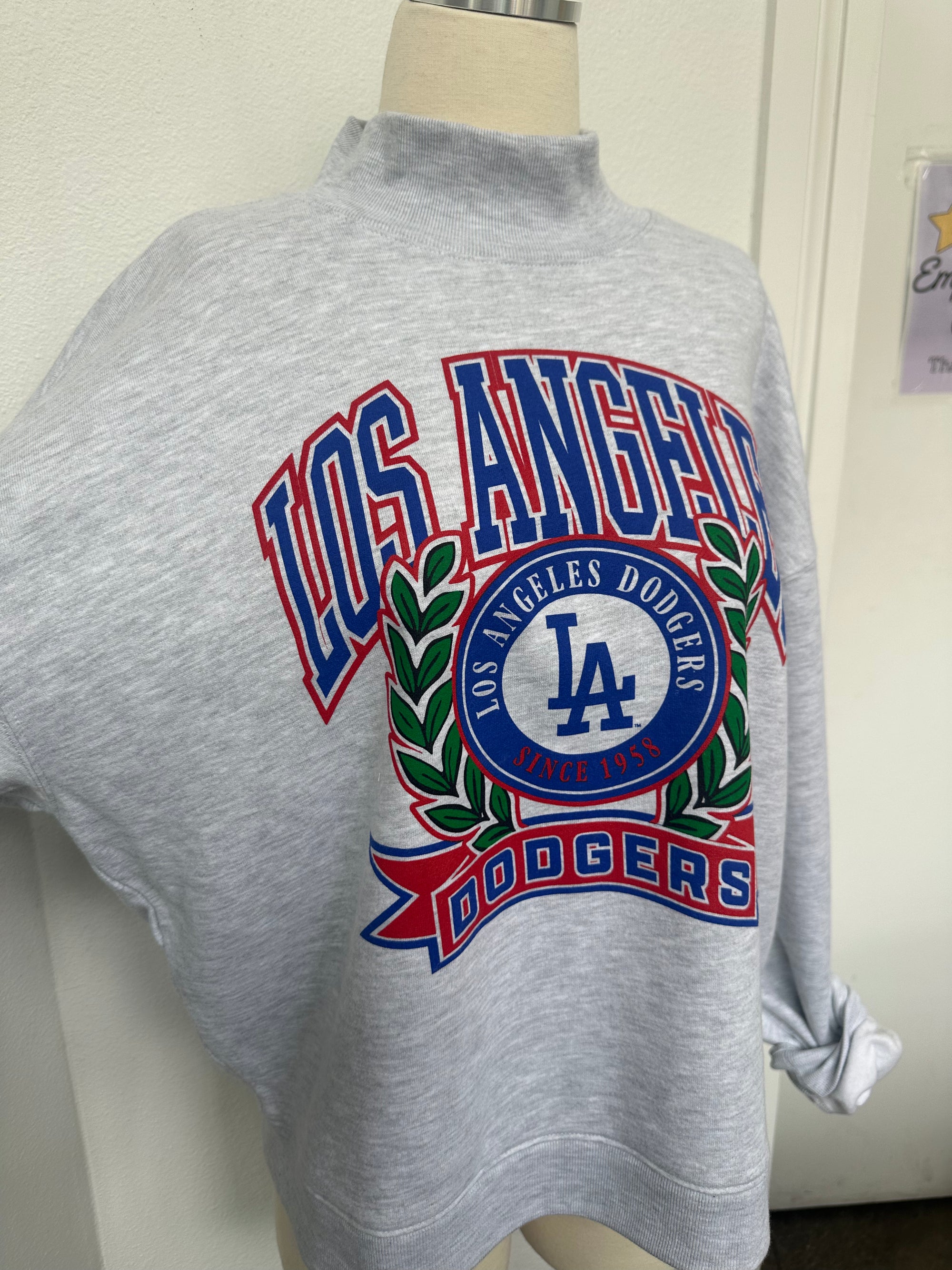47 Laurel Dodgers Mock Neck Crew