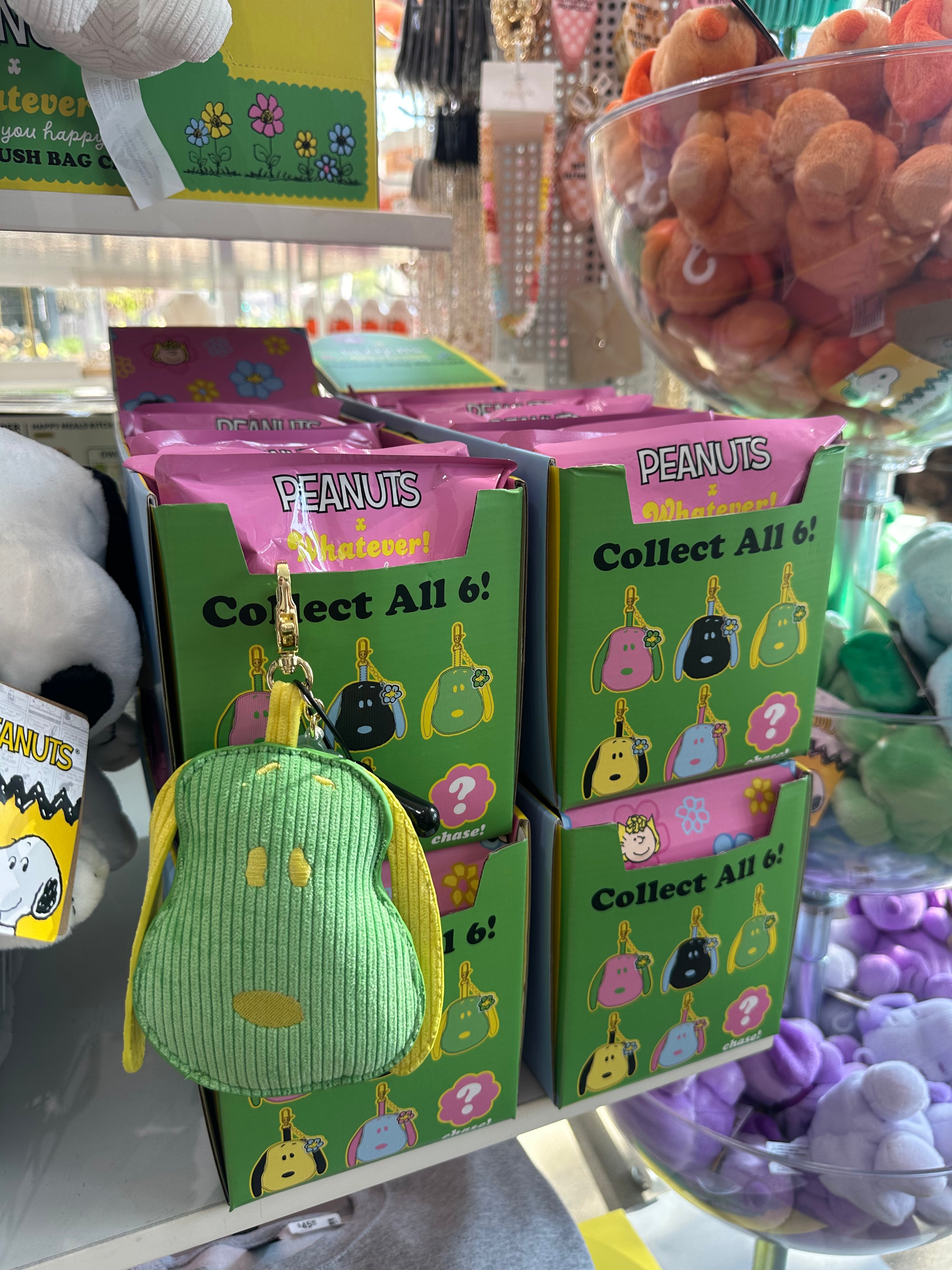 Peanuts Snoopy Corduroy Mystery Bag Charm