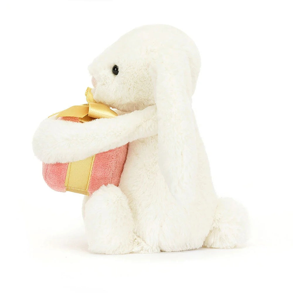 Jellycat Bashful Bunny with Present