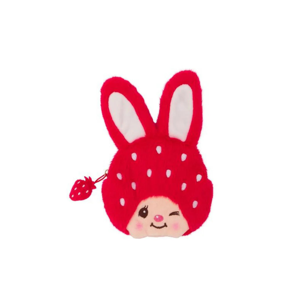 Monchhichi Coin Purse- Strawberry Bunny