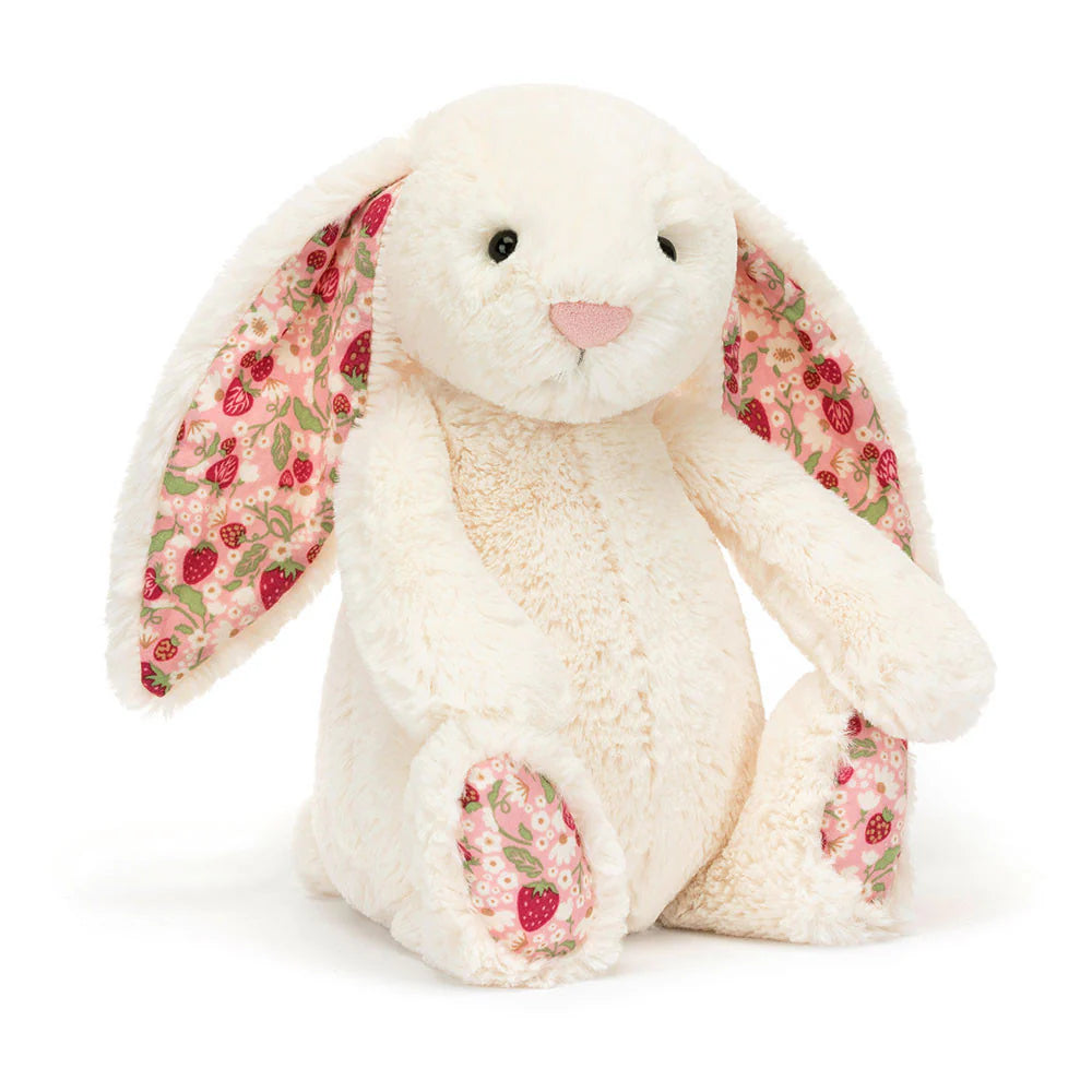 Jellycat Cream Blossom Bunny 'Berry' Little