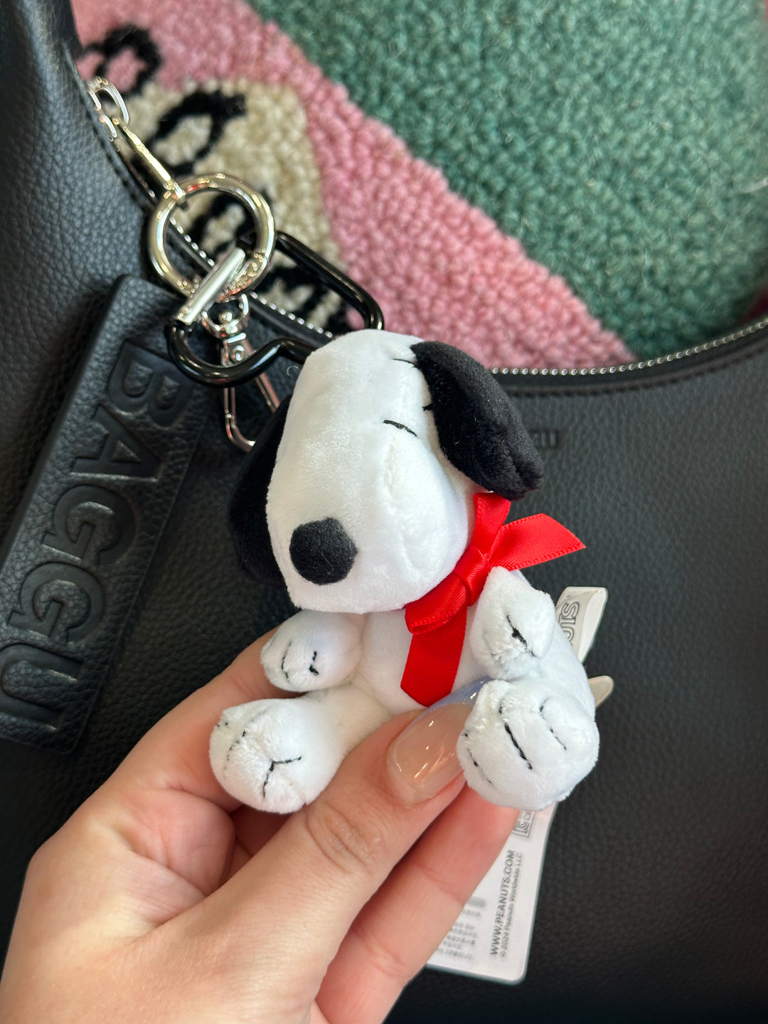 Peanuts Snoopy Red Bow Key Chain