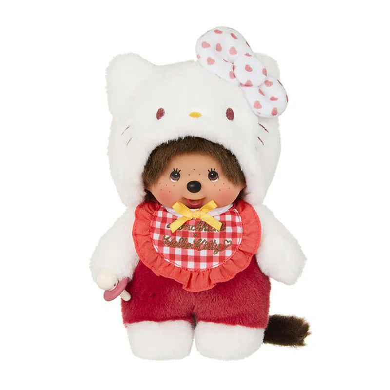 Hello Kitty x Monchhichi Gingham Plushie