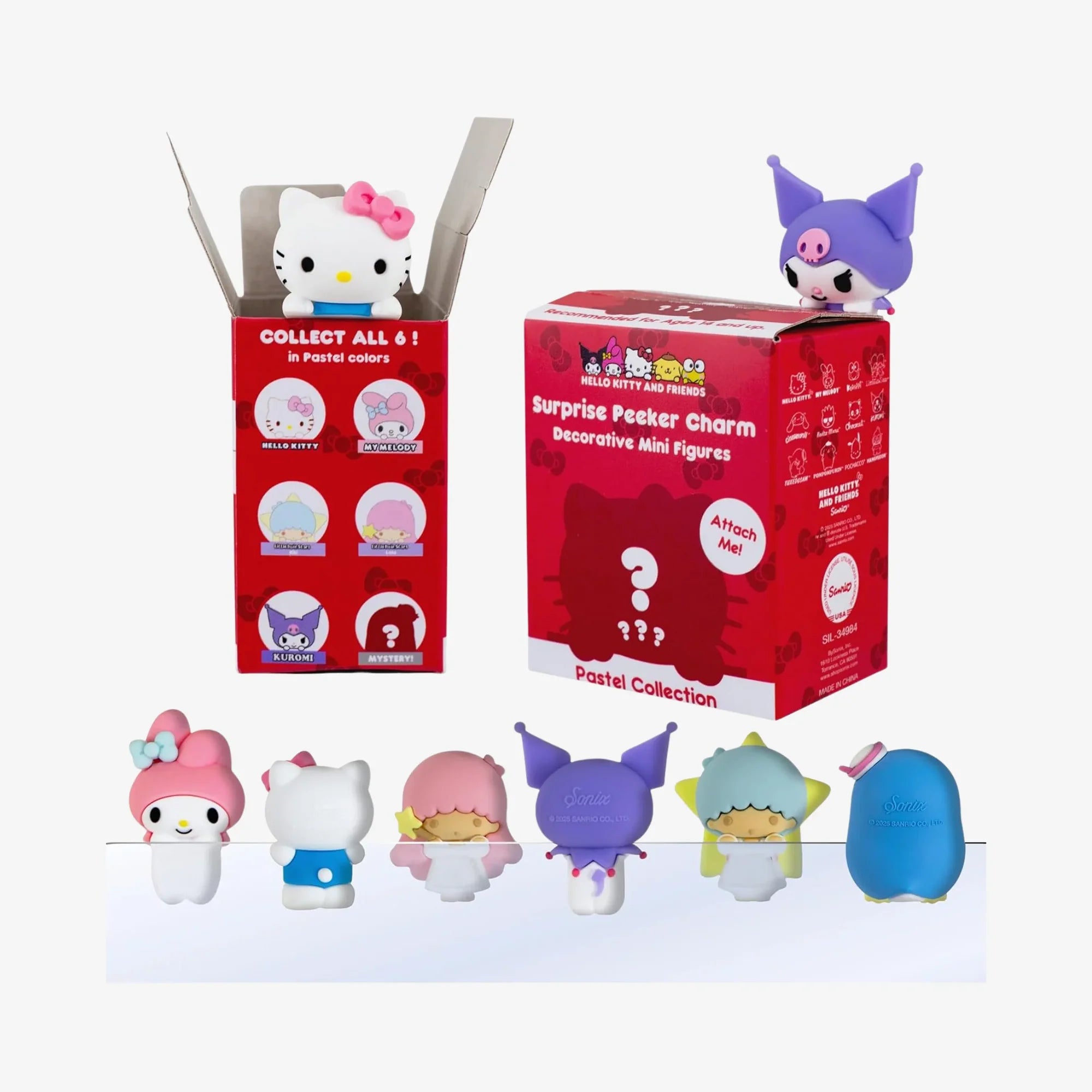 Hello Kitty and Friends x Sonix Blind Box Peeker Charms