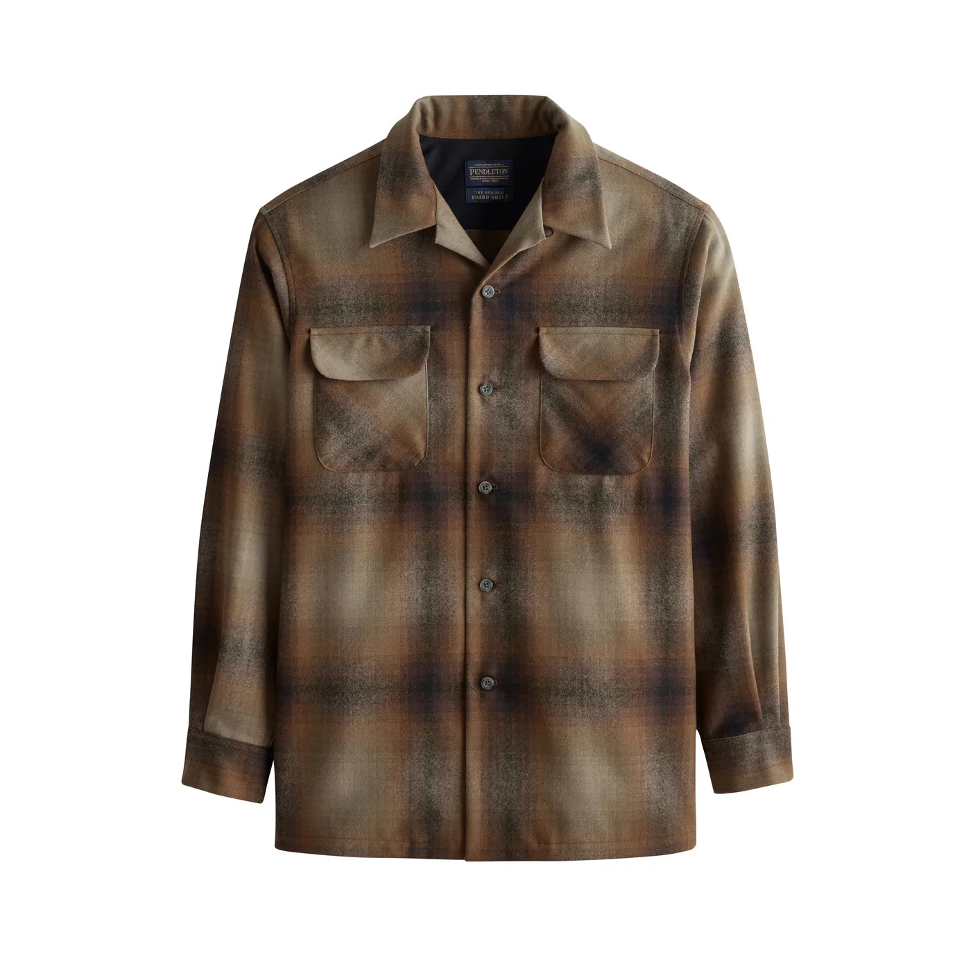 Pendleton Board Shirt Olive Brown Ombré