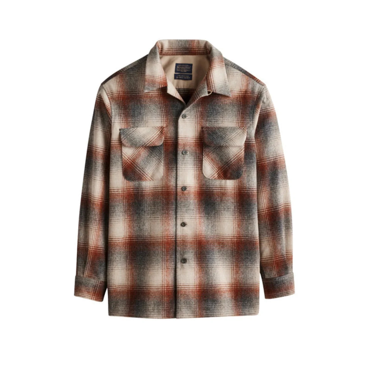 Pendleton Board Shirt Brick Brown Ombré