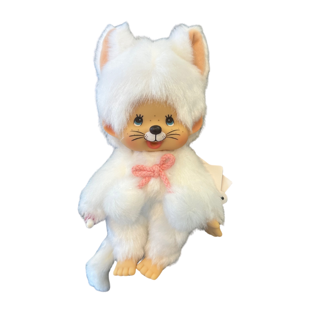 Monchhichi White Cat Girl