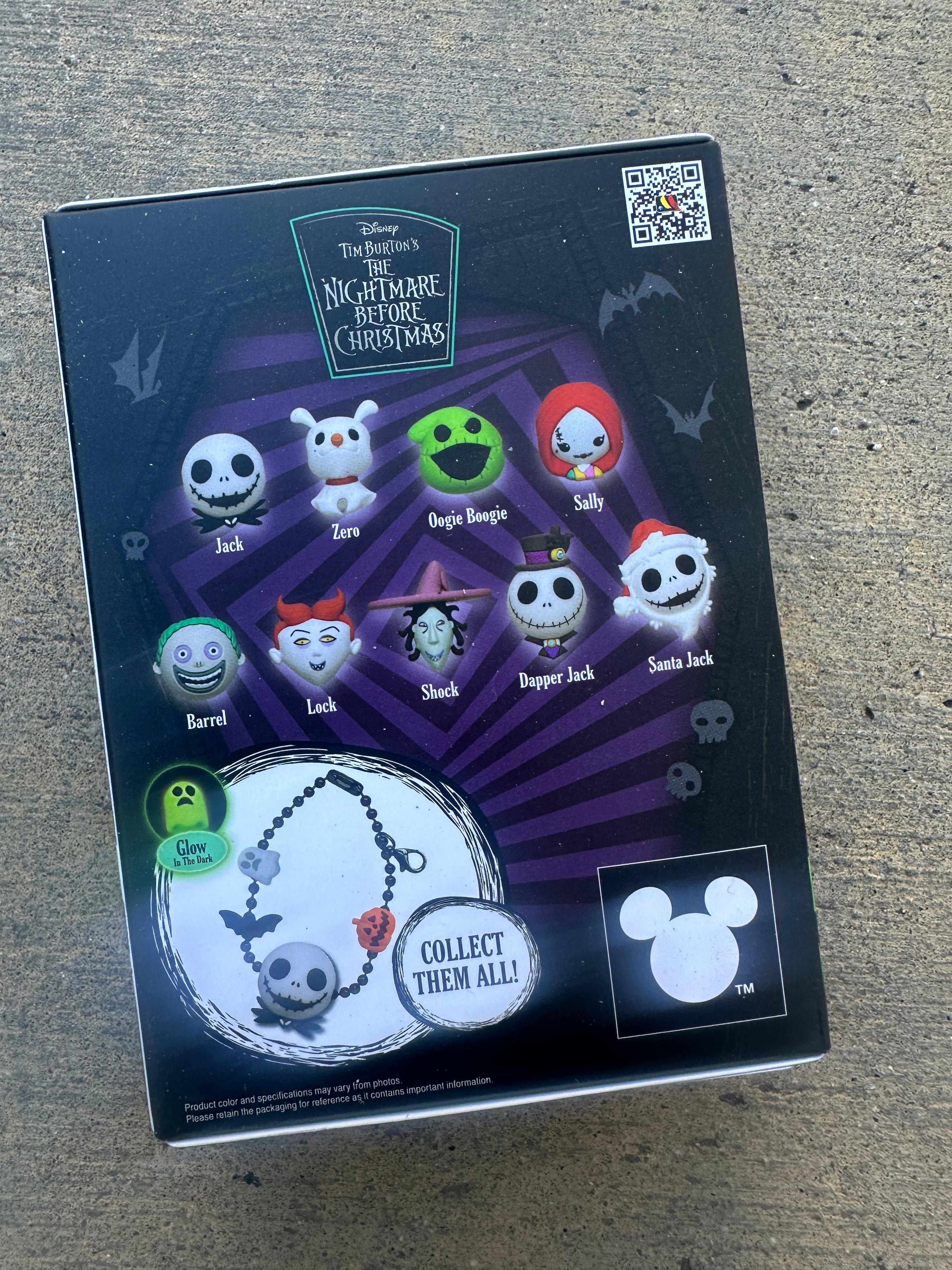 Nightmare Before Christmas Charm 3D Foam Bag Clip Blind Bag
