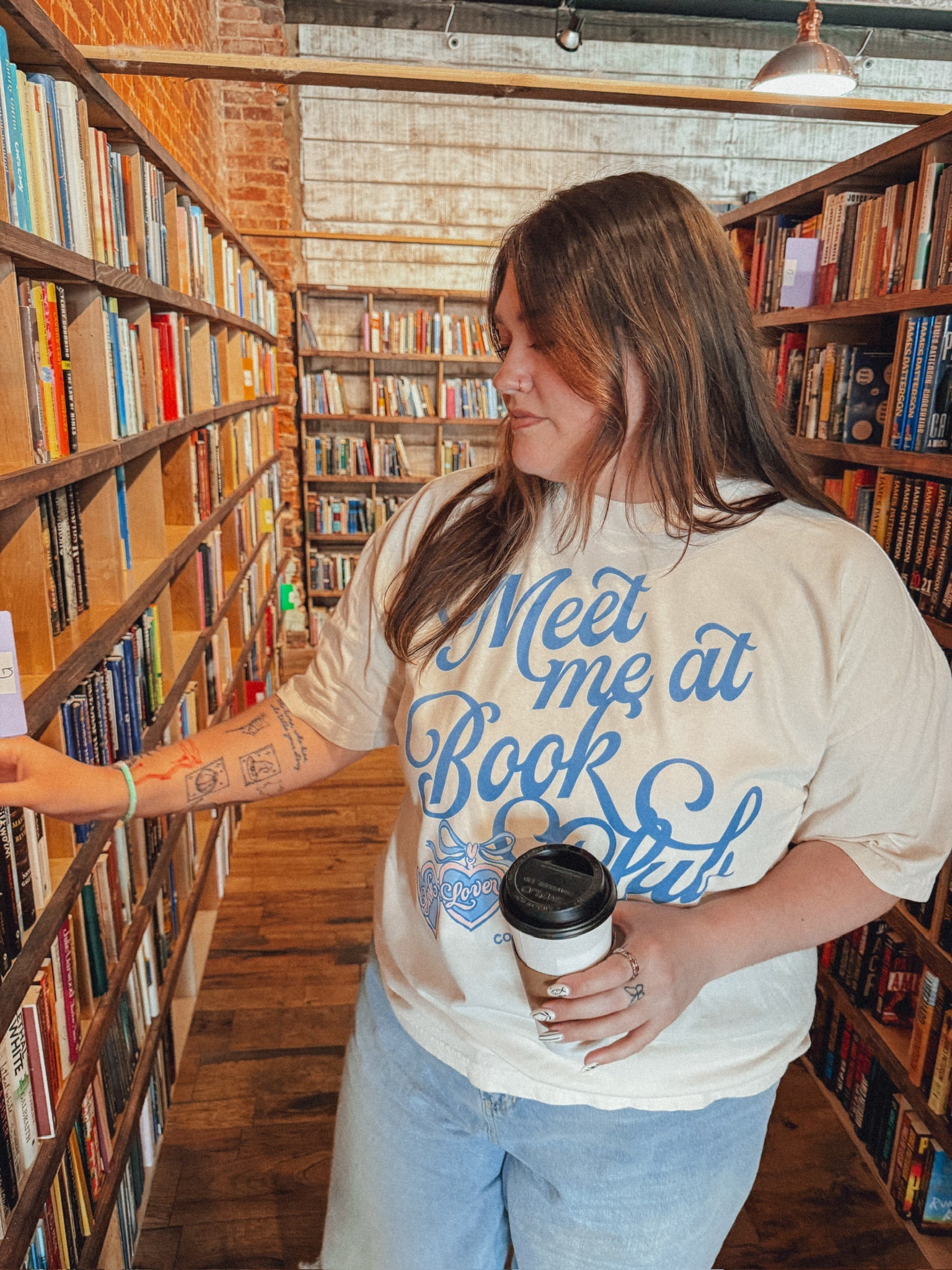 Meet Me at Book Club Boxy Cotton T-Shirt
