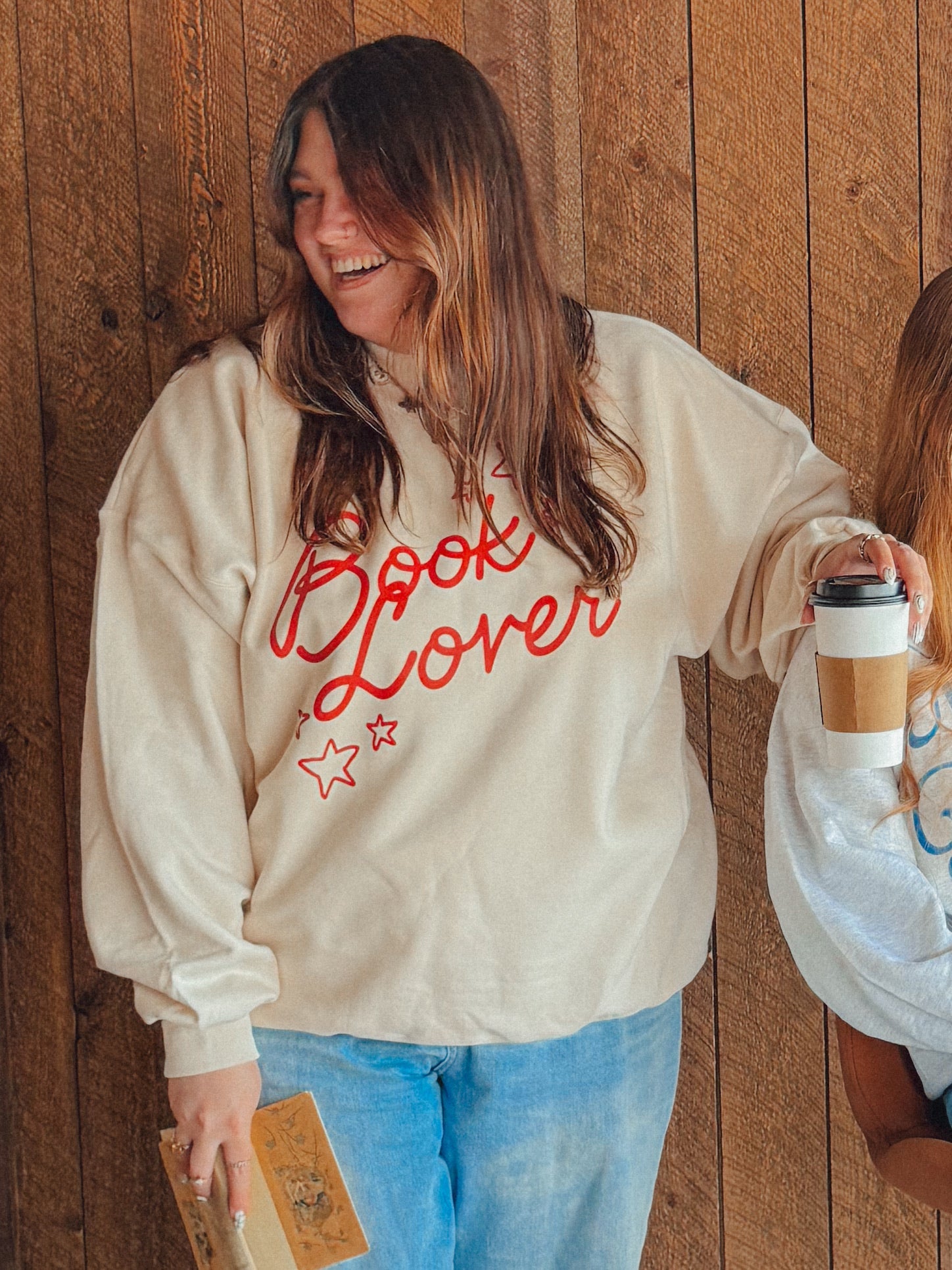 Book Lover, Bookish Boxy Cotton Sweatshirt