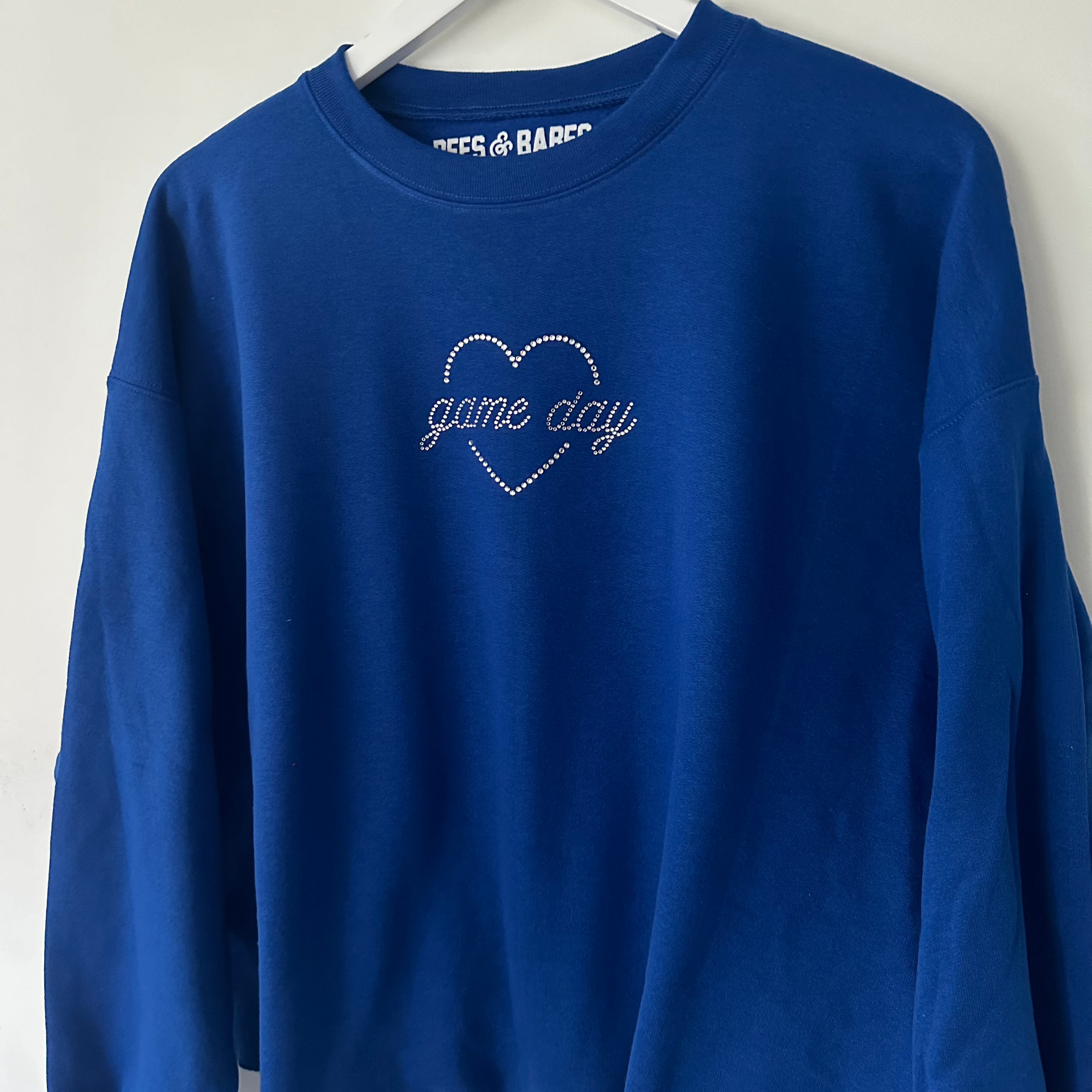 Game Day Sparkle Cropped Sweatshirt